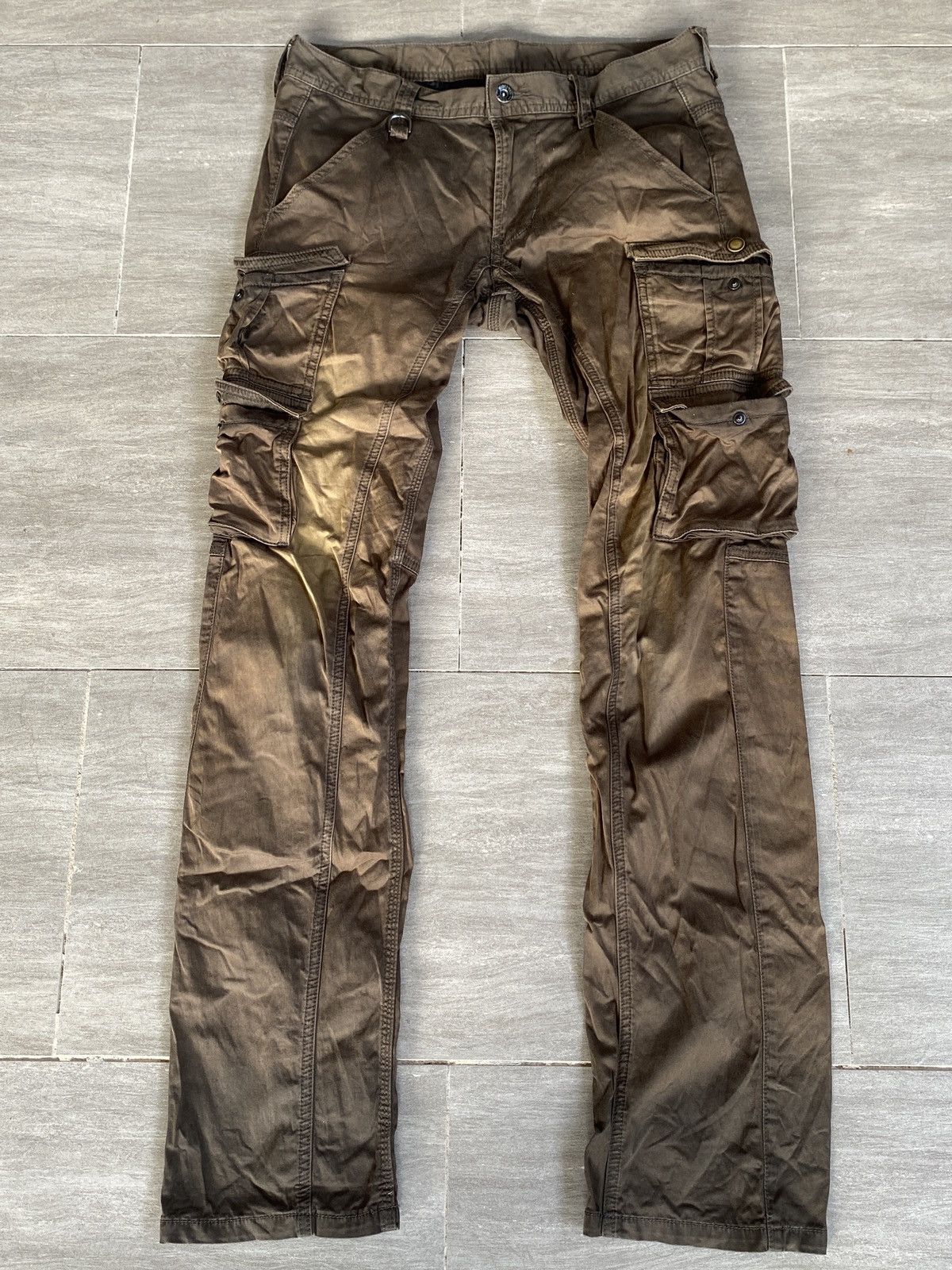 HIDEAWAYS × Japanese Brand 🔥STEALS🔥Hideaways Nicole Cargo pant multipocket Size 31" - 2 Thumbnail