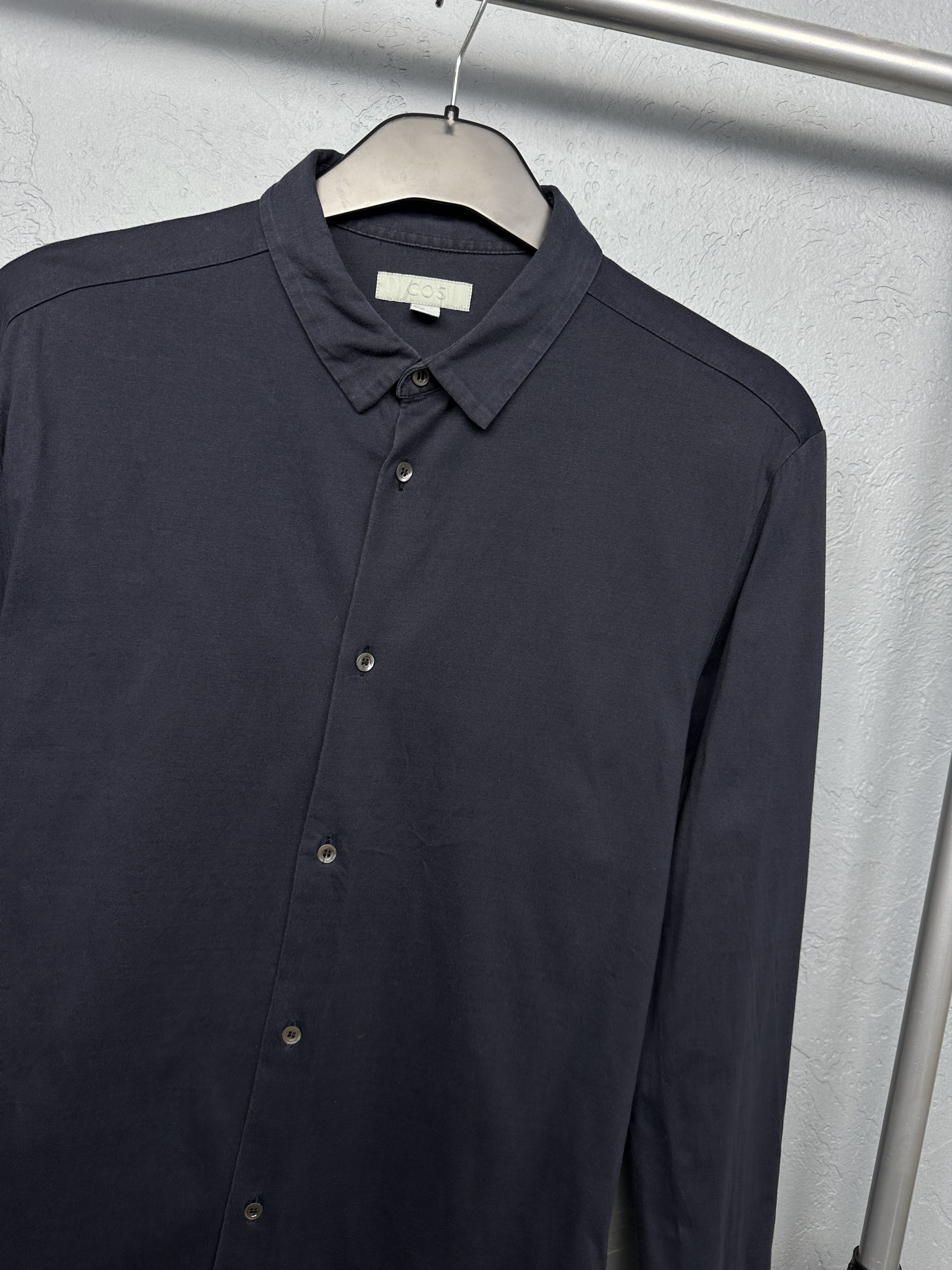 Cos Cos Mens Cotton Long Sleeve Shirt Size US S / EU 44-46 / 1 - 2 Thumbnail