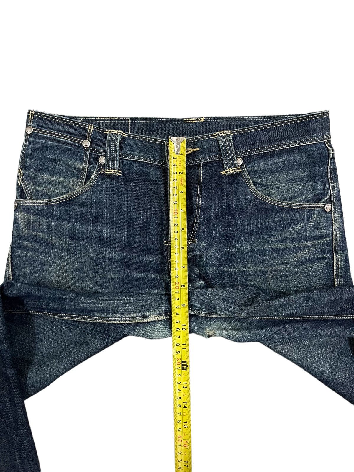 Levi's Vintage 90s Levis Engineered Loose Ripped Twisted Leg Jeans Size US 33 - 18 Thumbnail