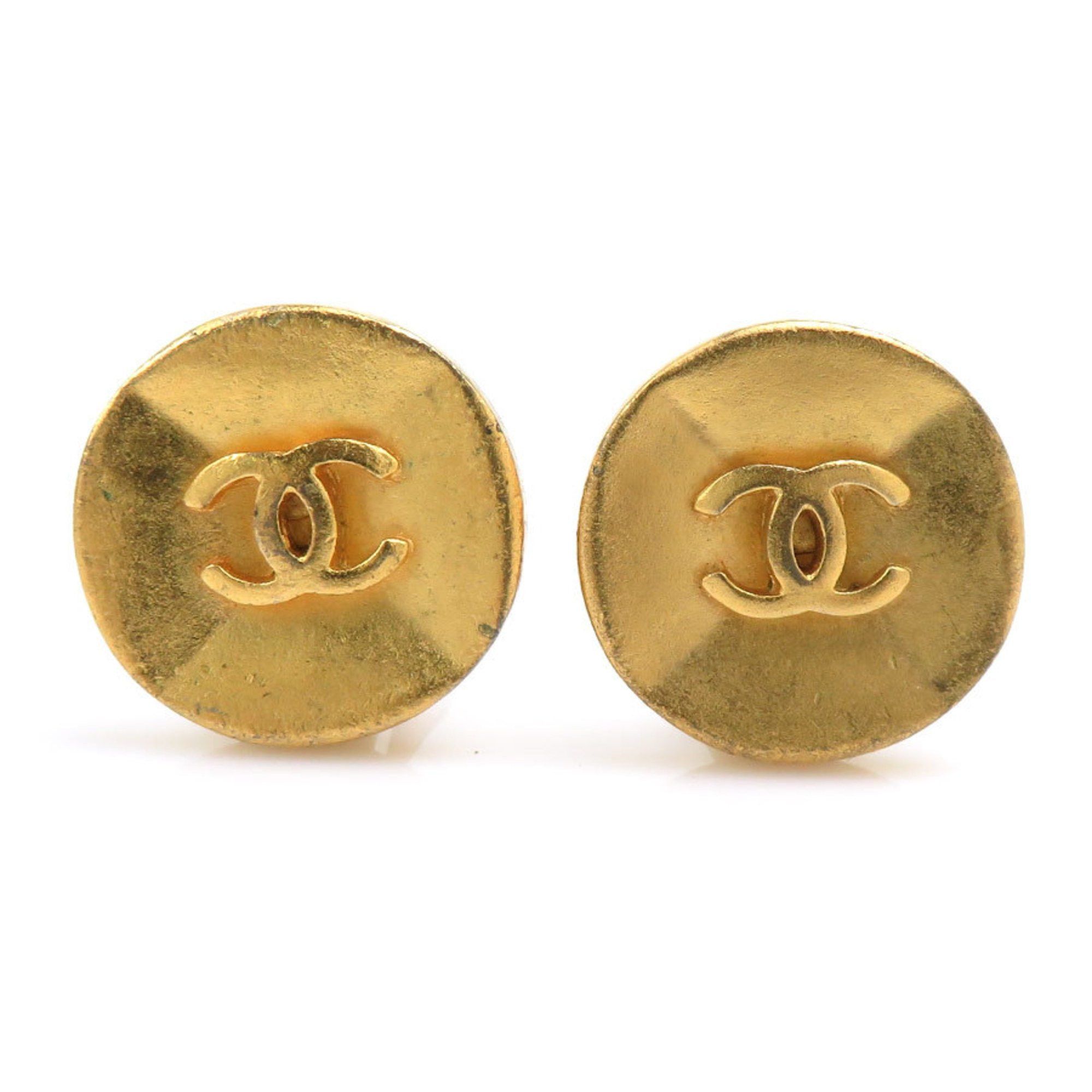 Chanel CHANEL Coco Mark Metal Gold Earrings for Women e61023g Size ONE SIZE - 1 Thumbnail