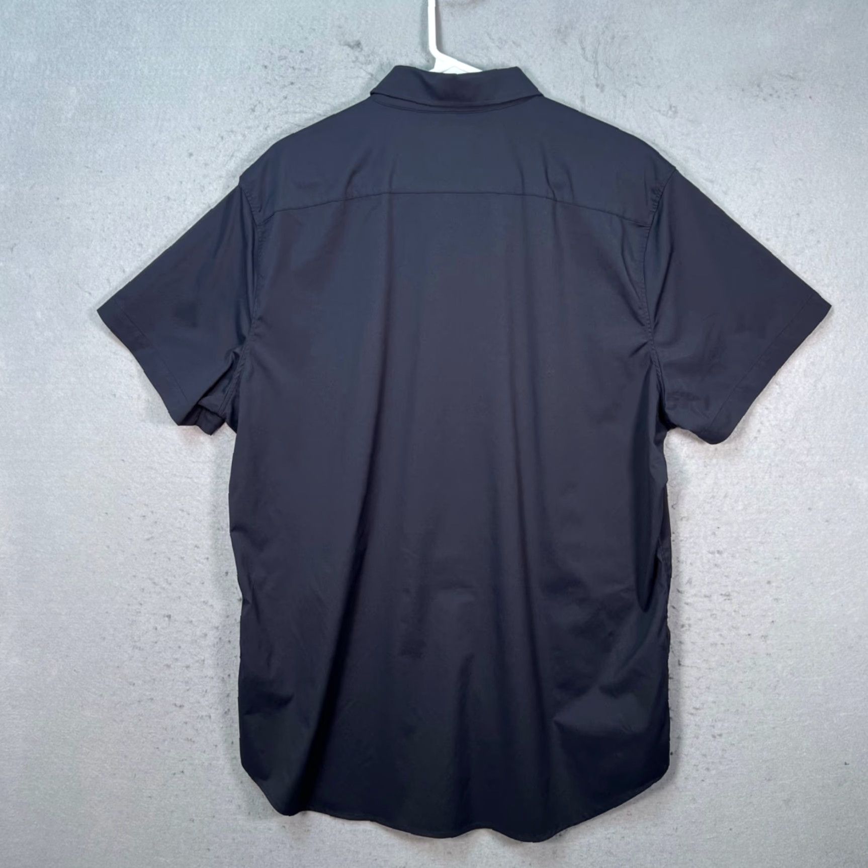 Bonobos Bonobos Mens XL Button-Up Short Sleeve Black Cotton Shirt Regular Fit Size US XL / EU 56 / 4 - 2 Thumbnail