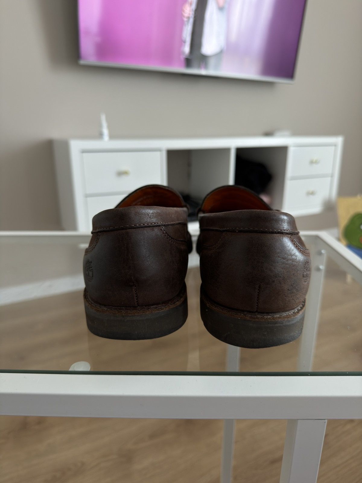 Timberland × Vibram × Vintage Vintage Timberland vibram loafers classic brown leather Size US 9 / EU 42 - 6 Thumbnail