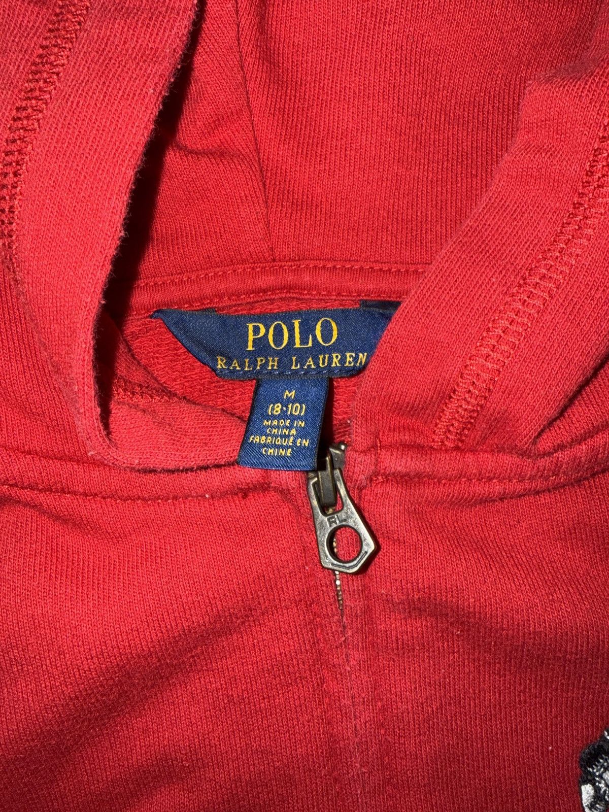 Polo Ralph Lauren Polo Ralph Lauren Ice Skating Polo Bear Red Zip Up Hoodie Size XXS / US 00 / IT 34 - 5 Thumbnail