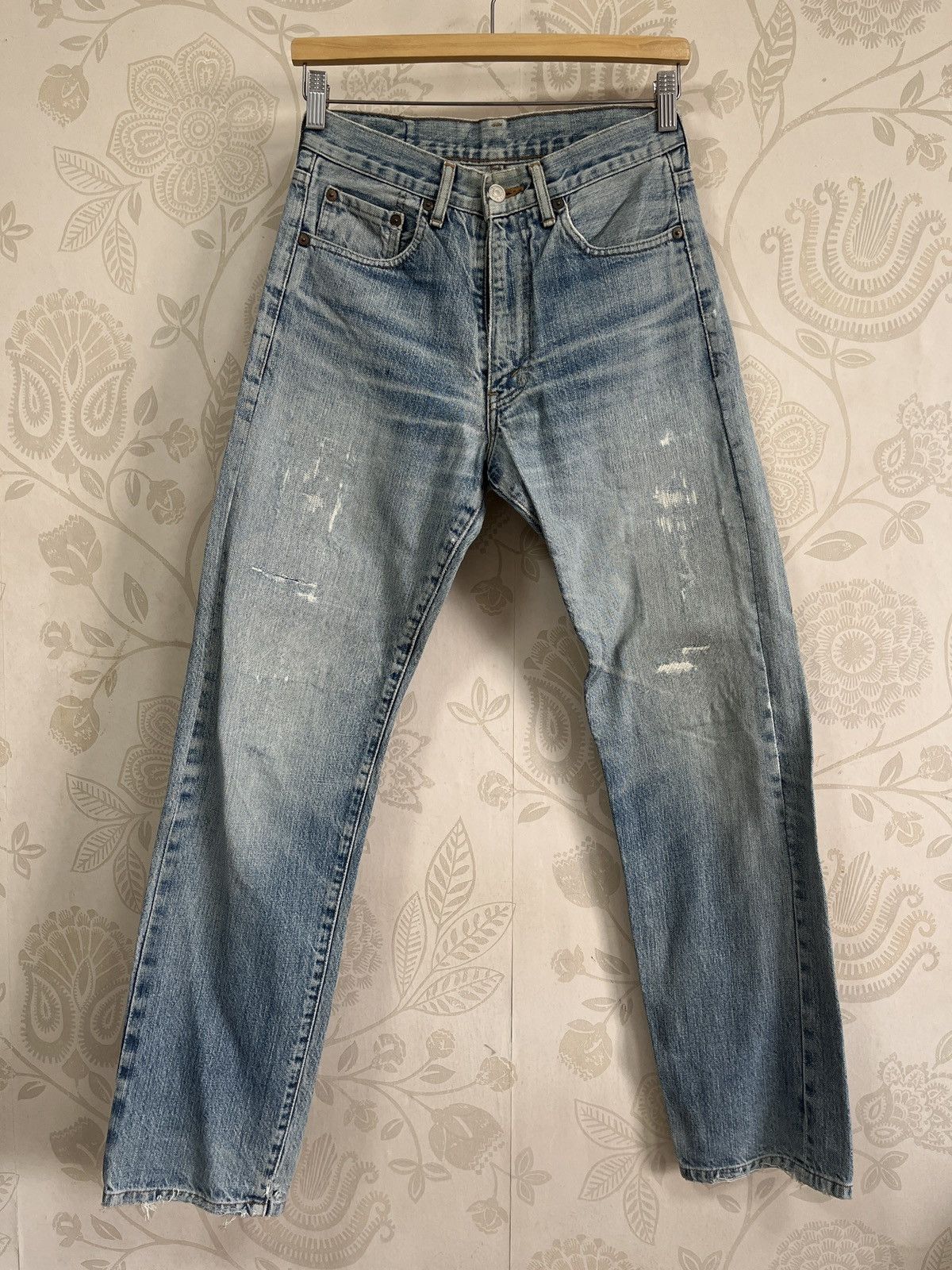 Levi's LEVIS 502XX Big E Button J22 Redline Selvedge Vintage 1991 Size US 28 / EU 44 - 1 Thumbnail