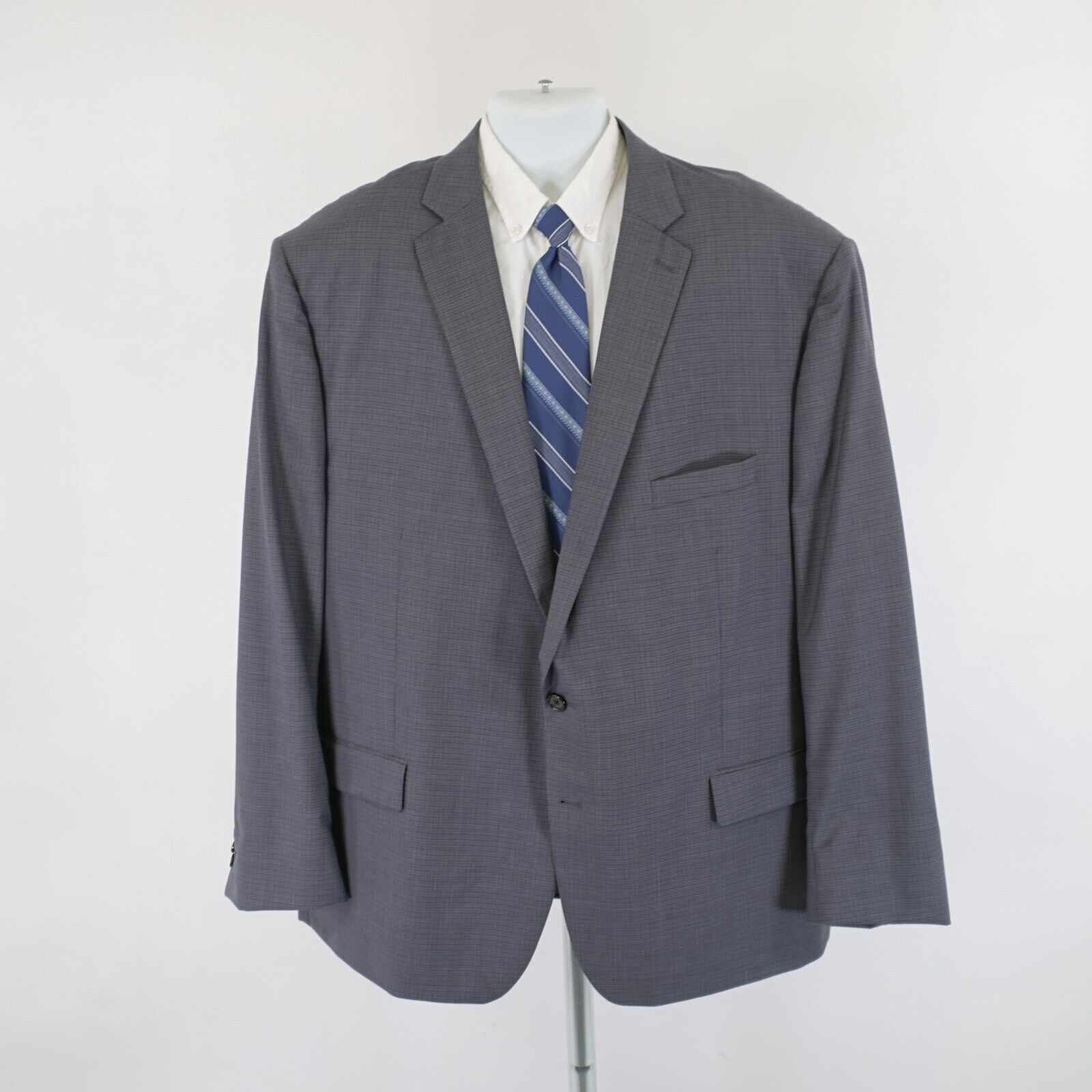 Ralph Lauren Ralph Lauren Gray Plaid 2 A Piece Suit 54L 52/30 Flat Front Size 54L - 7 Thumbnail