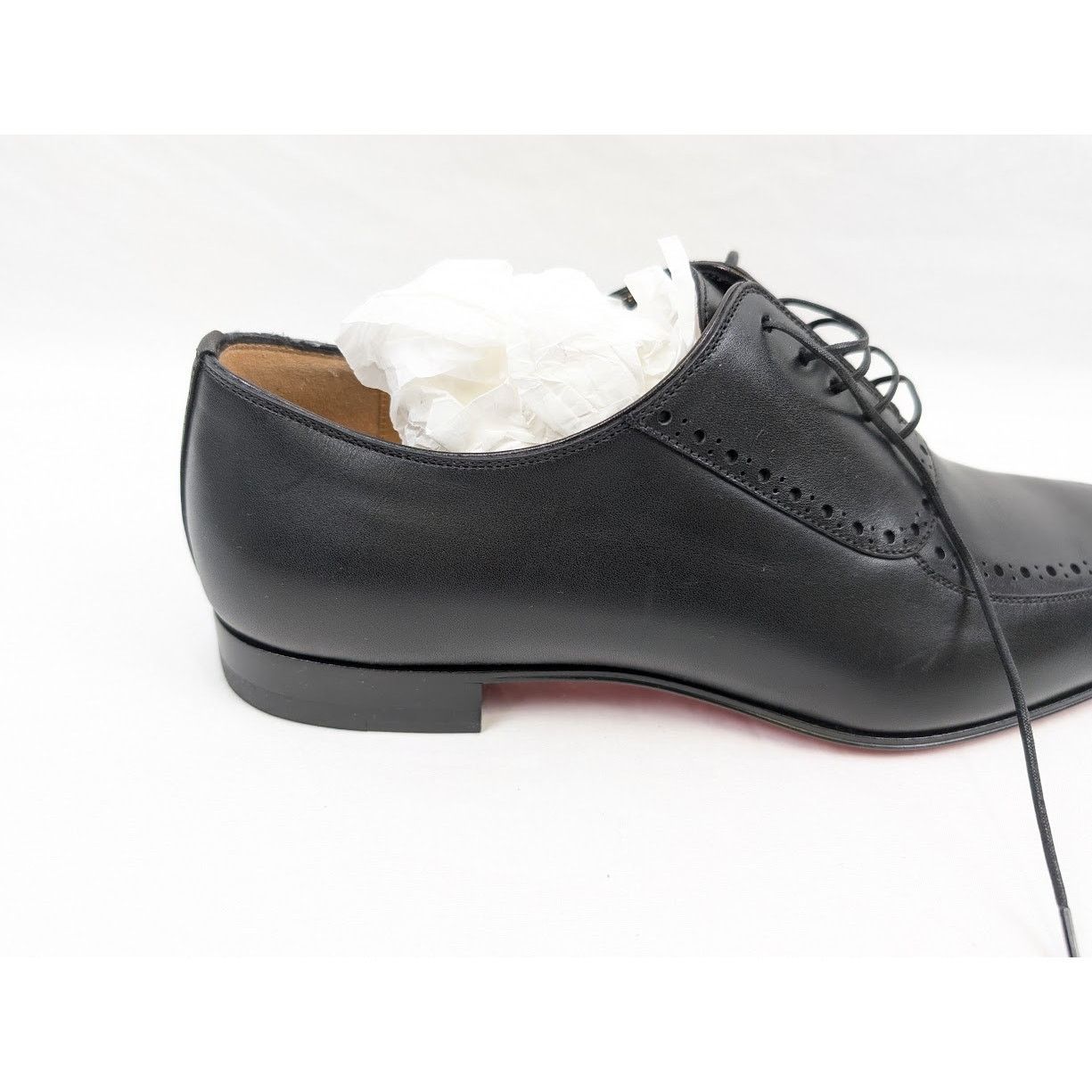 Christian Louboutin o1rshd1 Calf Flat Shoes in Black Size US 8 / EU 41 - 5 Thumbnail