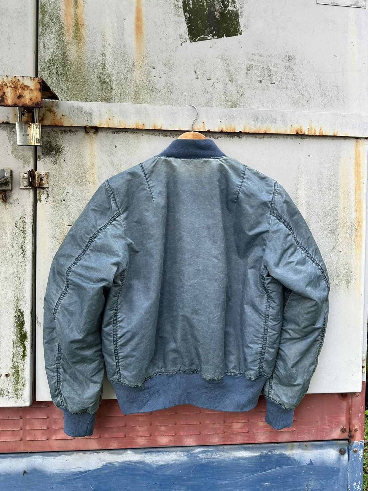 Vintage 🪖Vintage Sun Faded MA-1 Man Intermediate Bomber Jacket Size US M / EU 48-50 / 2 - 9 Thumbnail