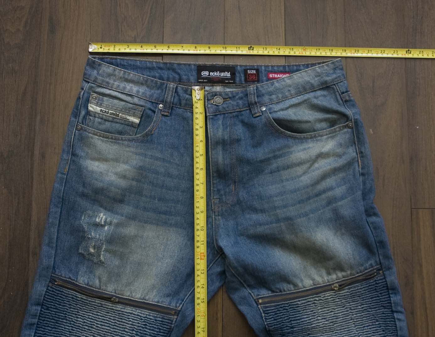 Ecko Unltd. Ecko Unltd Jeans Distressed Size 37x32.5 Blue Size US 37 - 7 Thumbnail