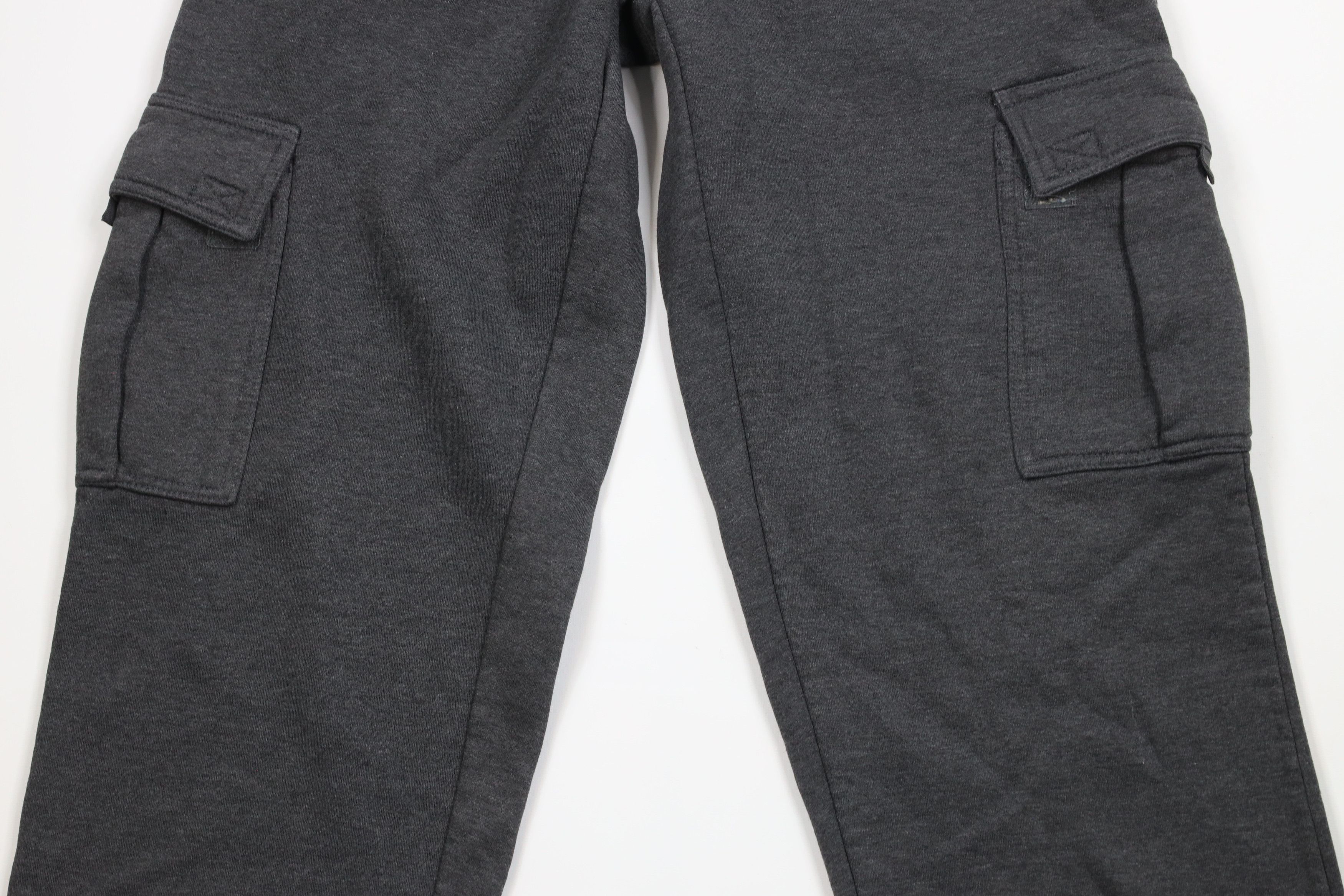 Vintage Vintage 90s Y2K Streetwear Heavy Wide Leg Cargo Sweatpants Size US 36 / EU 52 - 3 Thumbnail