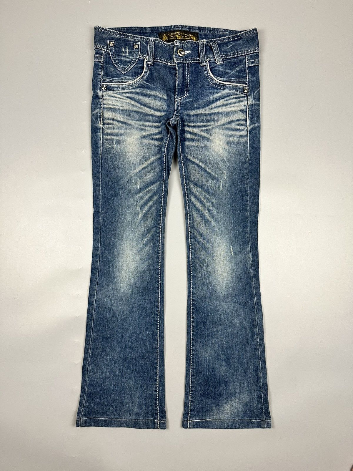 Japanese Brand 🔥Rare🔥Red Pepper Flared Jeans Size US 32 / EU 48 - 1 Thumbnail