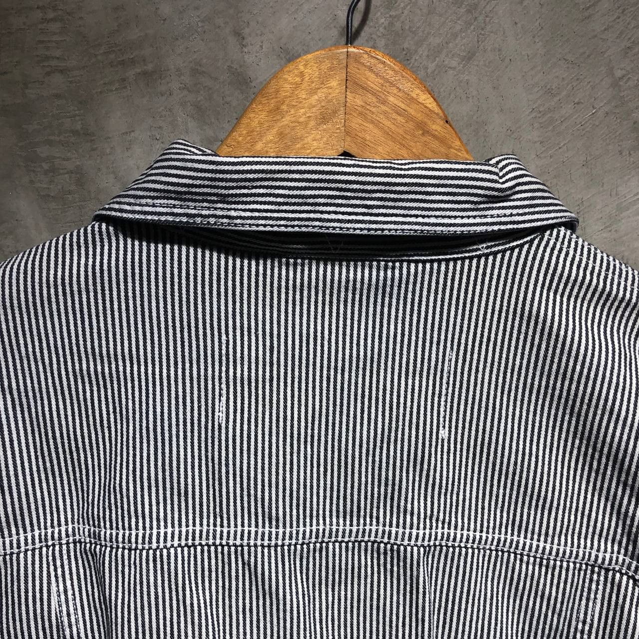 AMI Ami Paris Alexandre Mattiussi Denim striped jacket Size US S / EU 44-46 / 1 - 4 Thumbnail