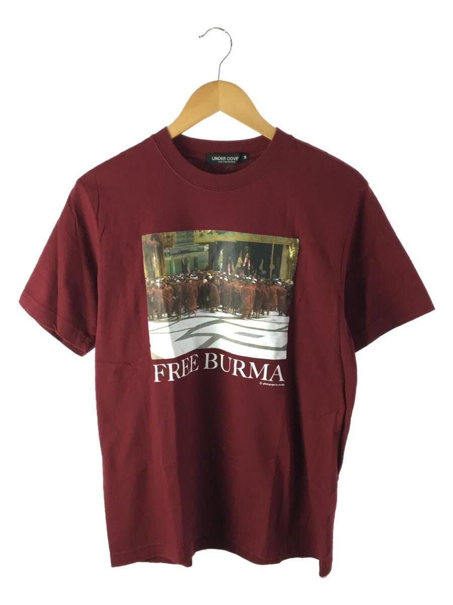 image of Undercover Free Burma T-Shirt in Red, Men's (Size Medium)