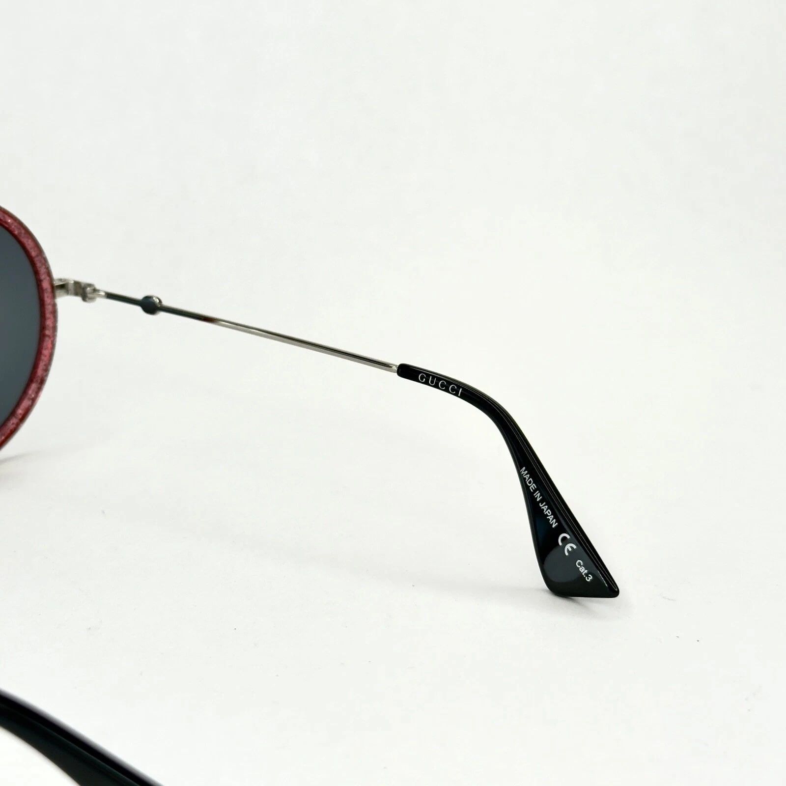 Gucci GUCCI GG0061S 0061 Silver Pink Round Metal Sunglass 007 Size ONE SIZE - 4 Thumbnail