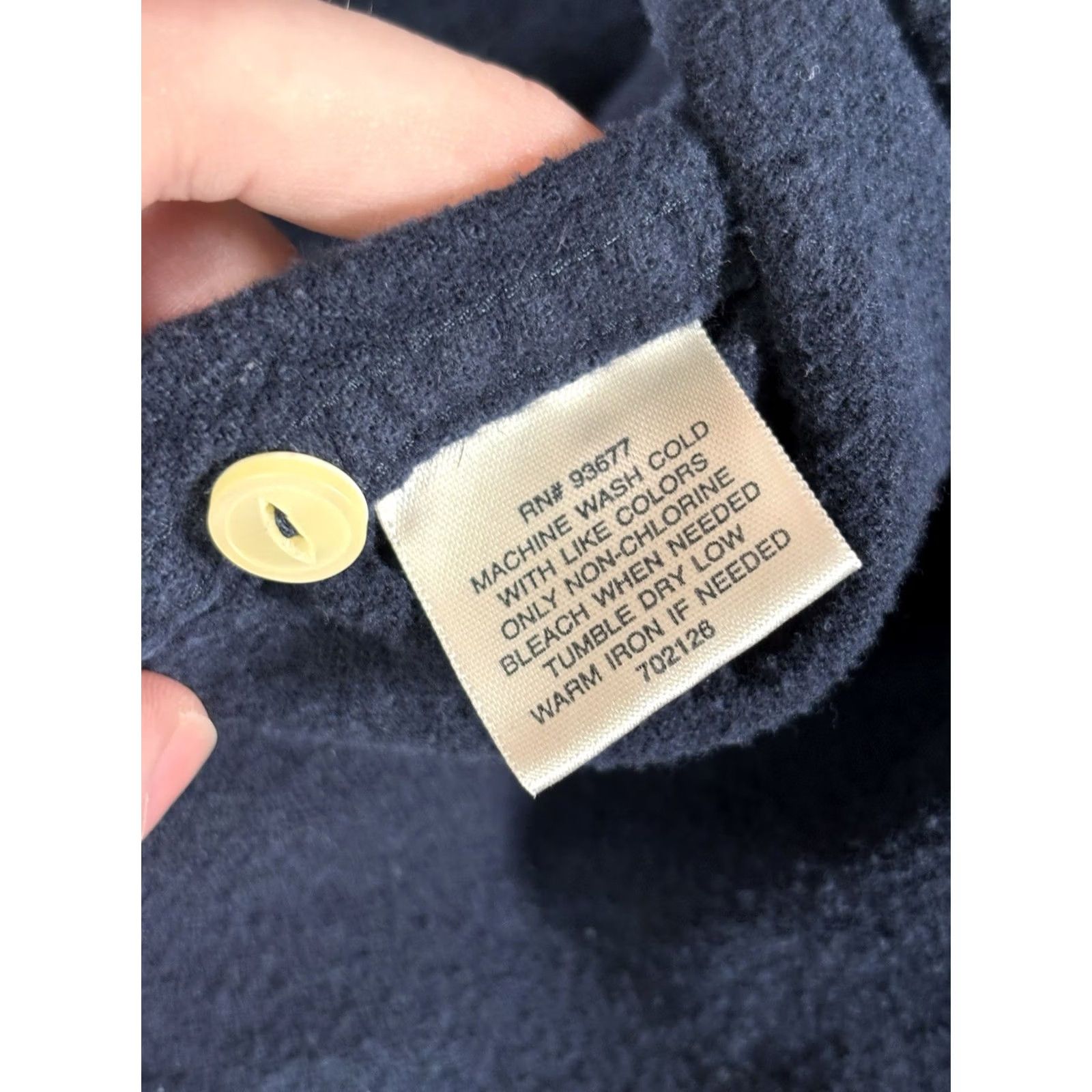 Vintage St. Johns Bay Flannel Classic Fit Shirt 100% Soft Cotton Navy Blue Men’s XL Size US XL / EU 56 / 4 - 6 Thumbnail