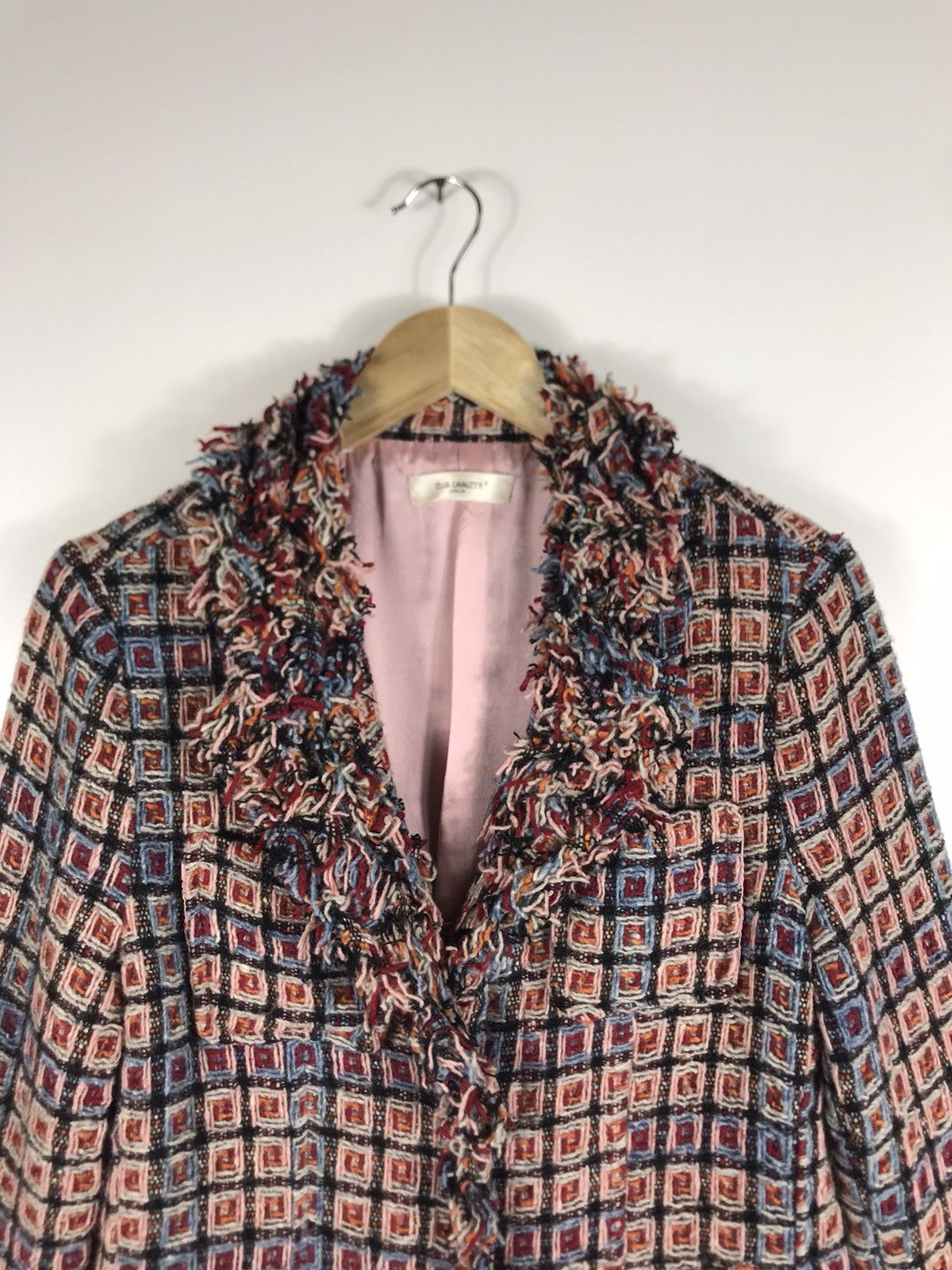 Elisa Cavaletti 🔥Nice Design Elisa Cavaletti Italia Wool Tweed Coat Jacket Size S / US 4 / IT 40 - 4 Thumbnail