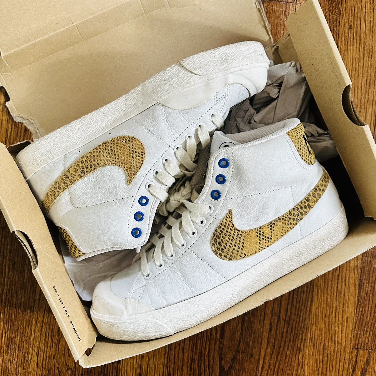 Nike Stussy Blazer White Grailed