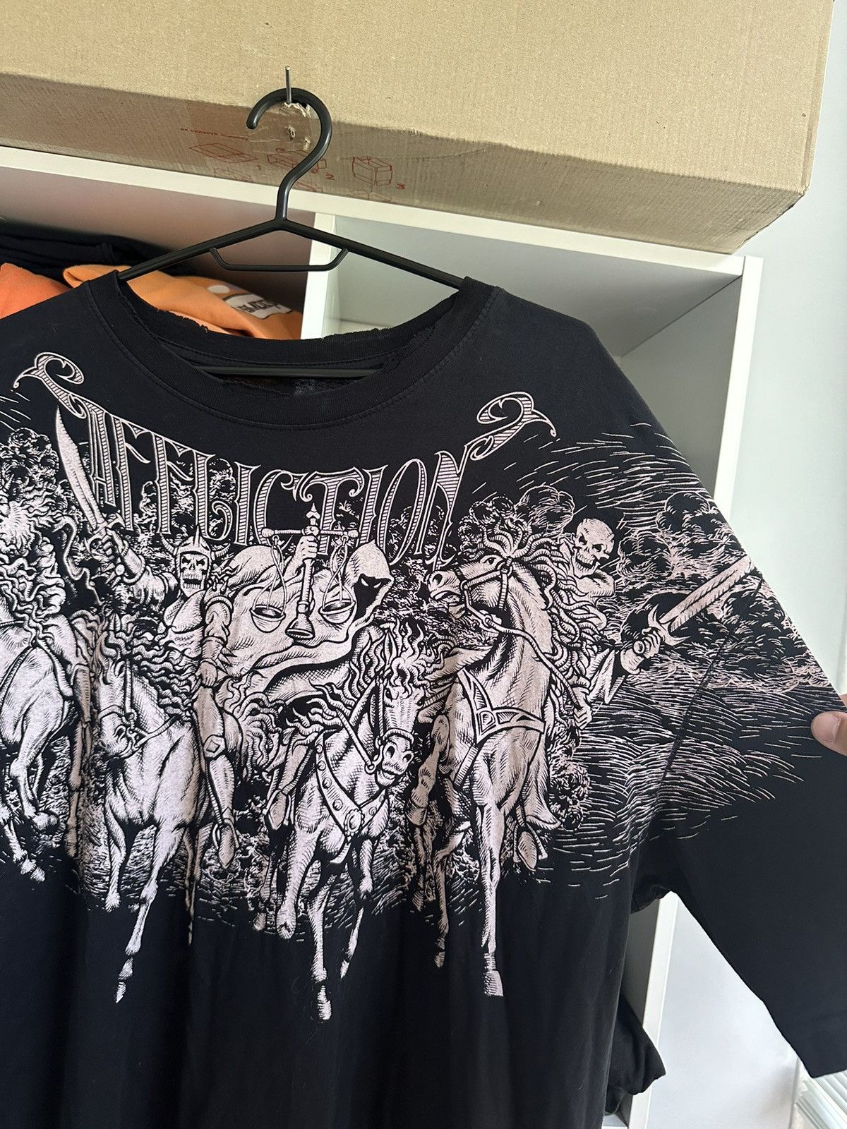Affliction 🔥VINTAGE AFFLICTION Y2K DISTRESSED T-SHIRT🔥 Size US XL / EU 56 / 4 - 3 Thumbnail