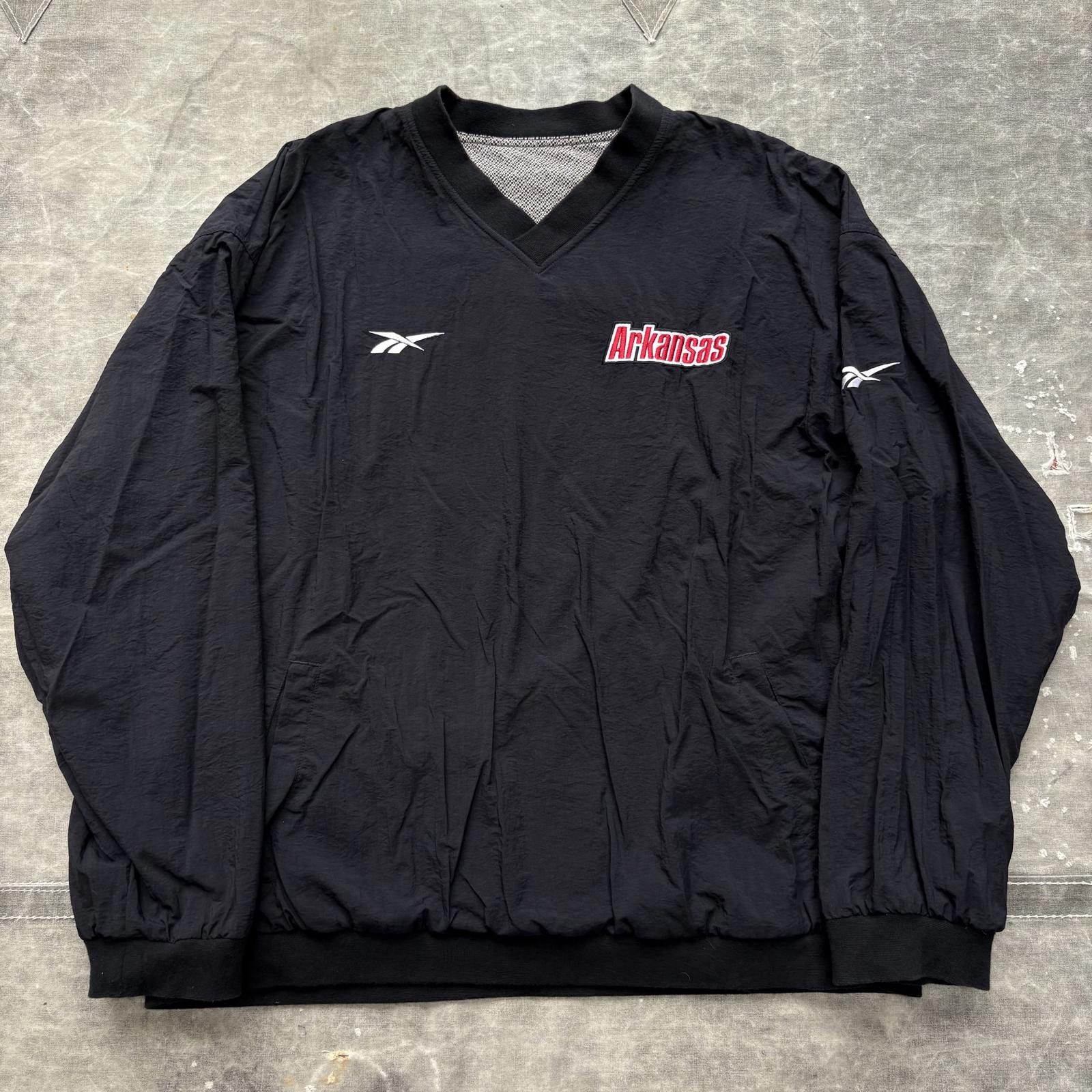 Reebok Vtg Arkansas Razorbacks Reversible Sweatshirt Windbreaker Size US L / EU 52-54 / 3 - 2 Thumbnail