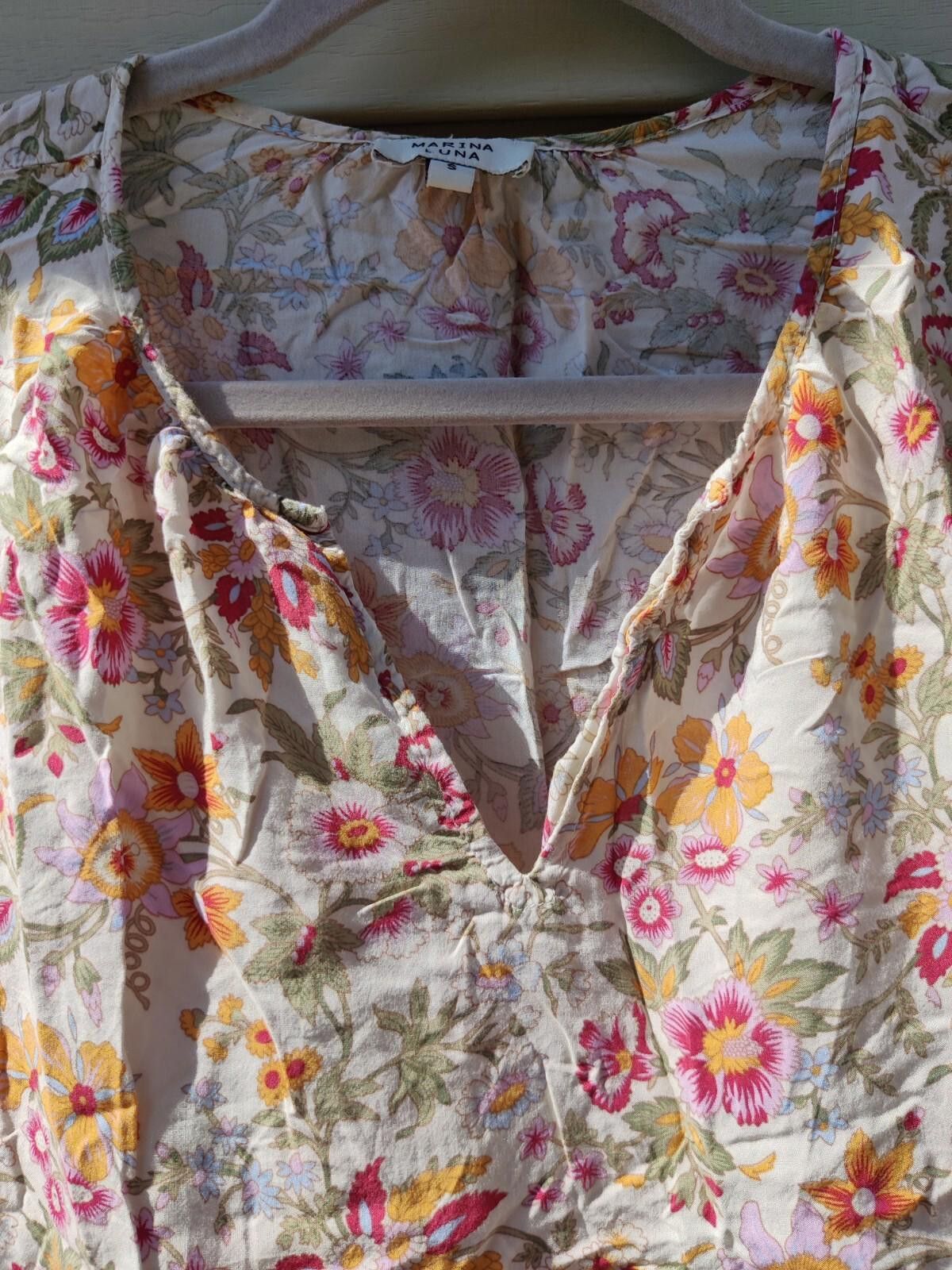 Other Marina Luna Womans Top Blouse Fall Floral Size Small S Thin Size S / US 4 / IT 40 - 10 Thumbnail