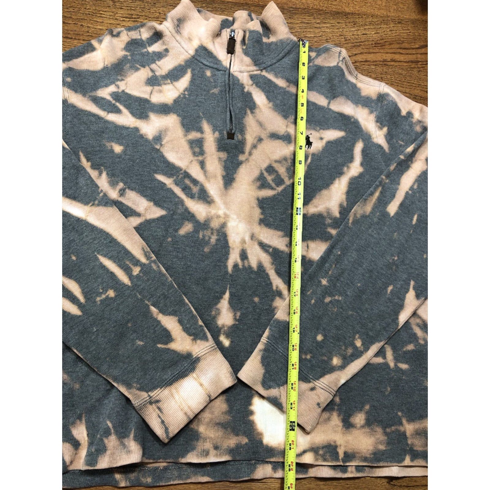 Polo Ralph Lauren Polo Ralph Lauren Sweatshirt 1/4 Zip Mens Large Tie Dye Acid Wash Estate Rib Multicolor Mock Neck Long Sleeve Size US L / EU 52-54 / 3 - 6 Thumbnail
