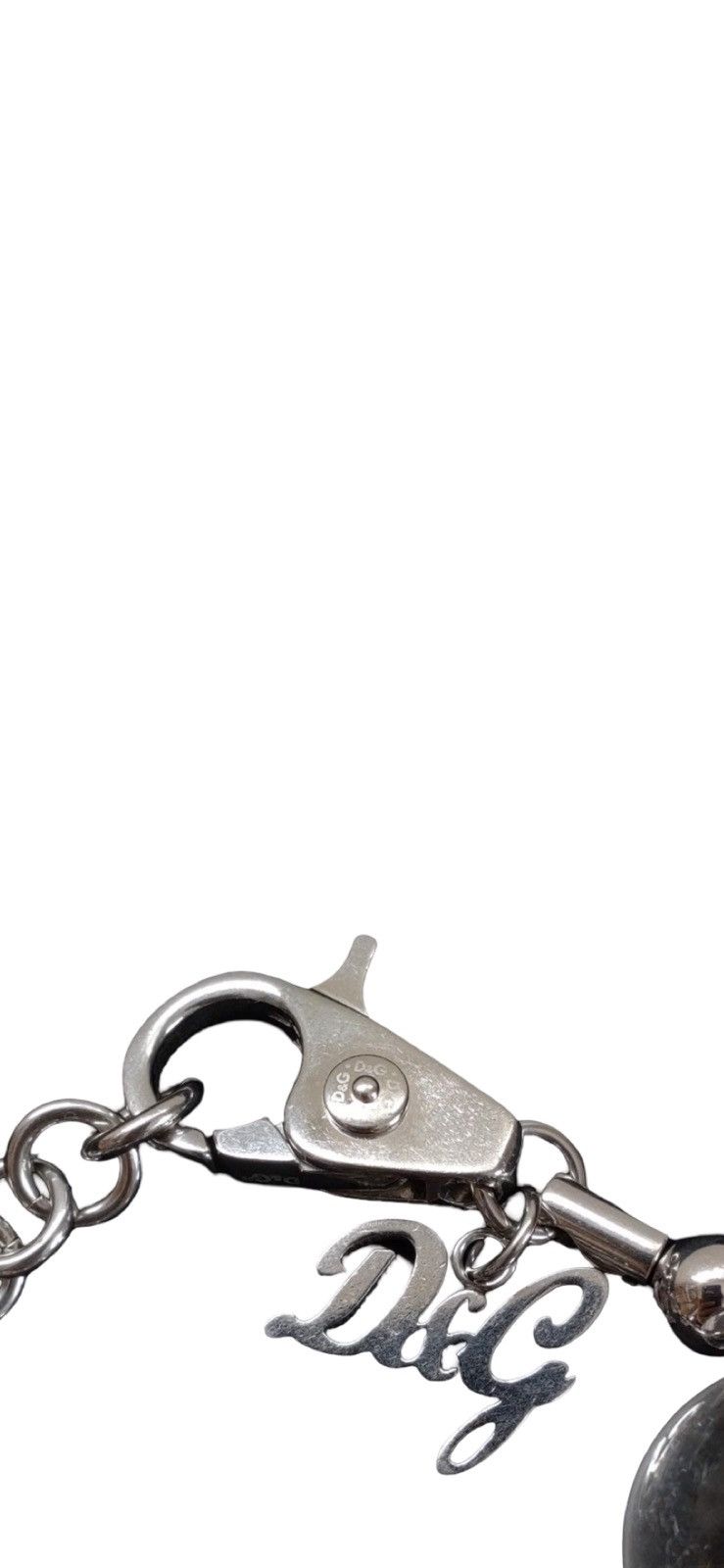 Dolce & Gabbana Dolce & Gabbana Vintage Clear Orb Logo Charm Bracelet Size ONE SIZE - 4 Thumbnail