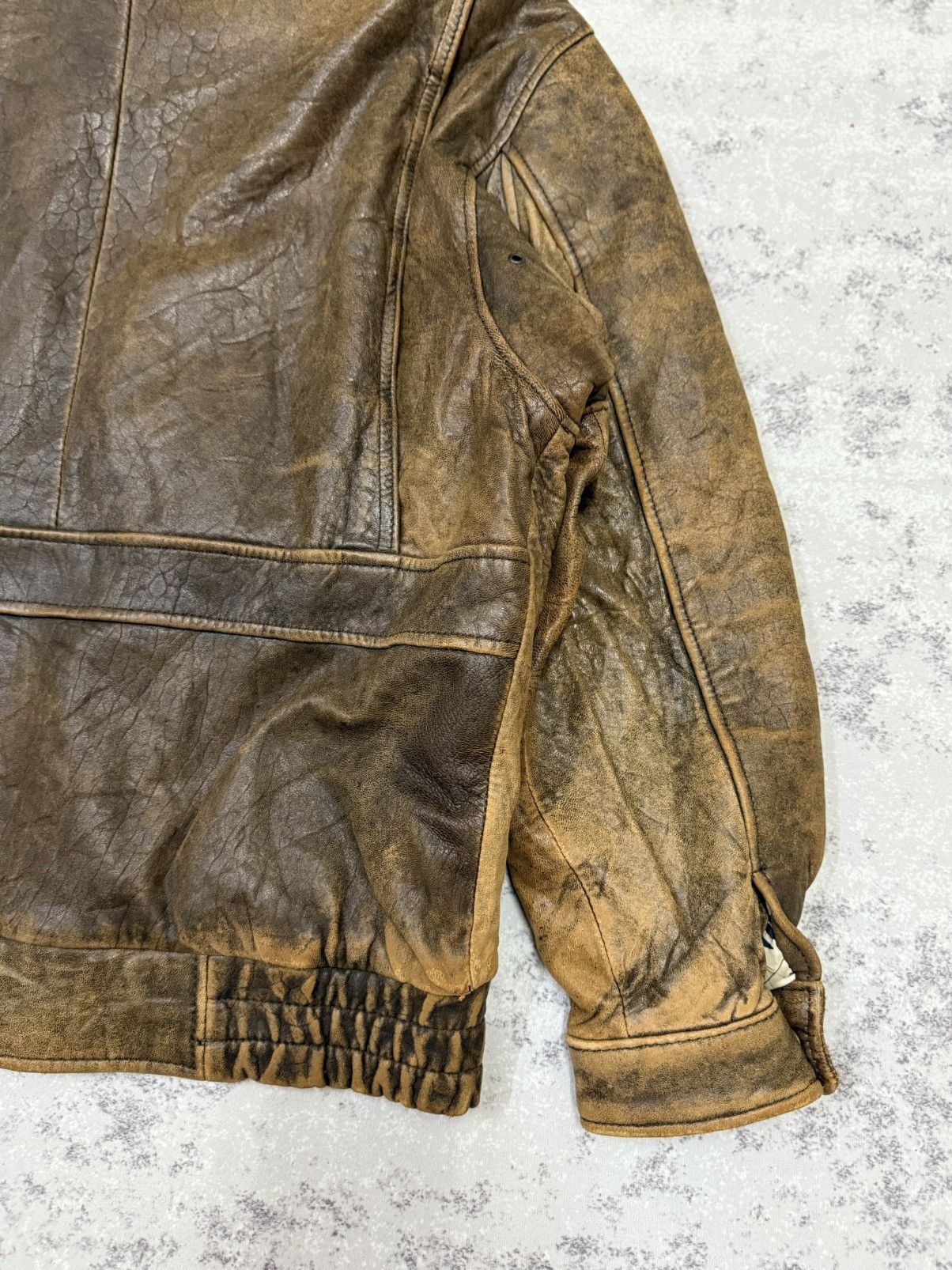 Genuine Leather Vintage Sub Urban Tokyo Leather Jacket Size US L / EU 52-54 / 3 - 14 Thumbnail