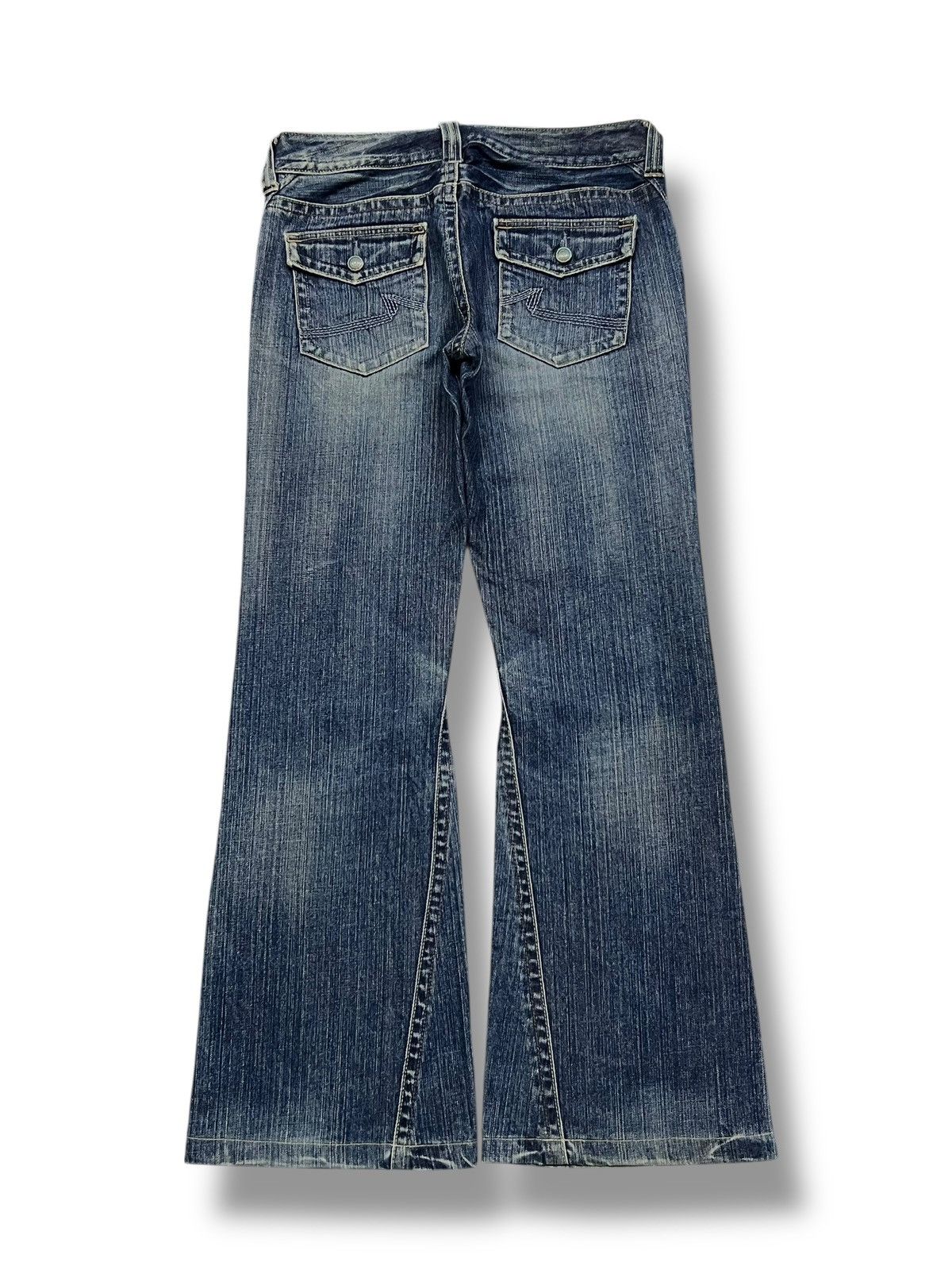 Big John Bell Bottom Vintage 00s Big John Japan - Faded Wash Jeans Size 29" - 3 Thumbnail