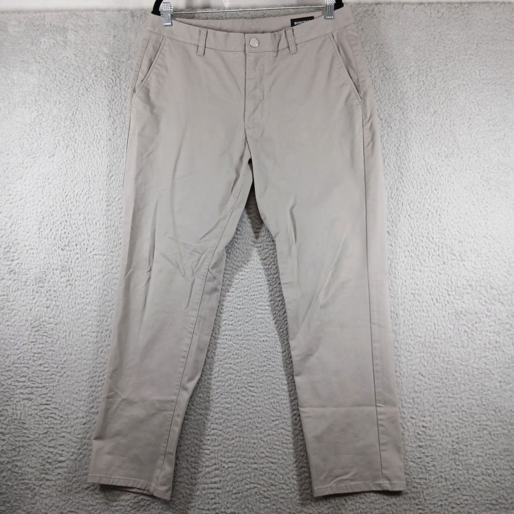 Bonobos Bonobos Chino Pants 34x30 Tan Beige Flat Front Pre-owned Slim Athletic Size US 34 / EU 50 - 2 Thumbnail