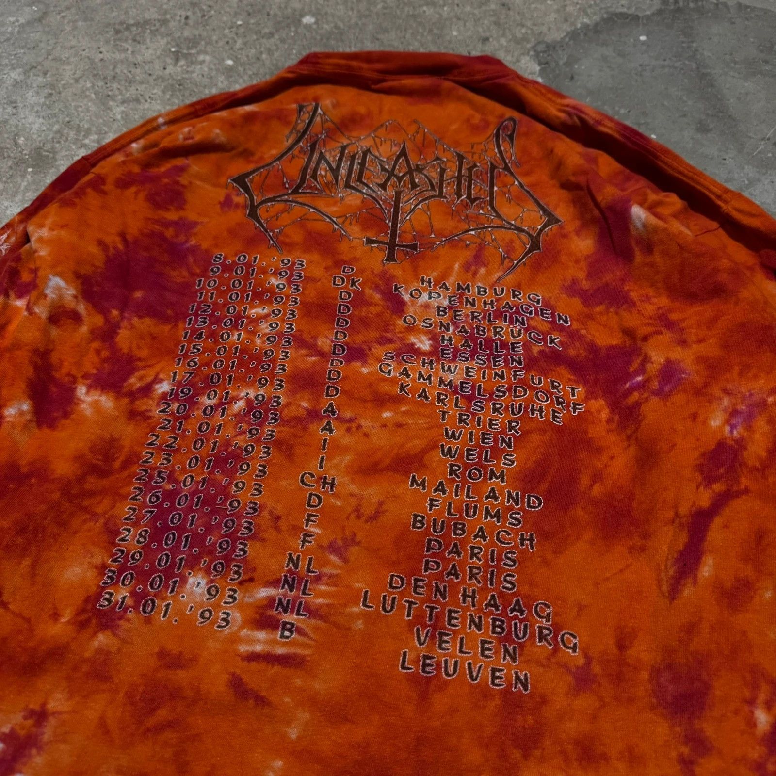 Band Tees Vintage Unleashed longsleeve 1993 Size US XL / EU 56 / 4 - 4 Thumbnail