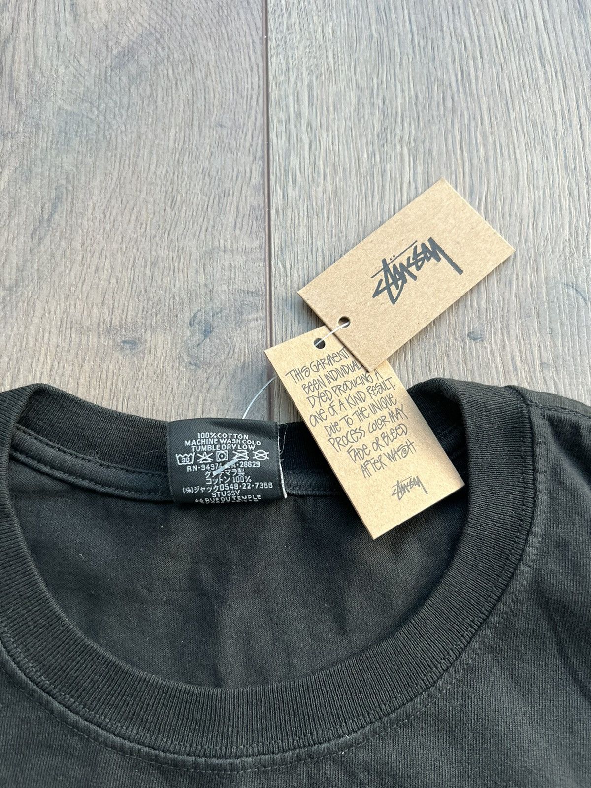Stussy Stussy Crown Wreath Pigment Dyed Tee Large “Black” Size US L / EU 52-54 / 3 - 5 Thumbnail