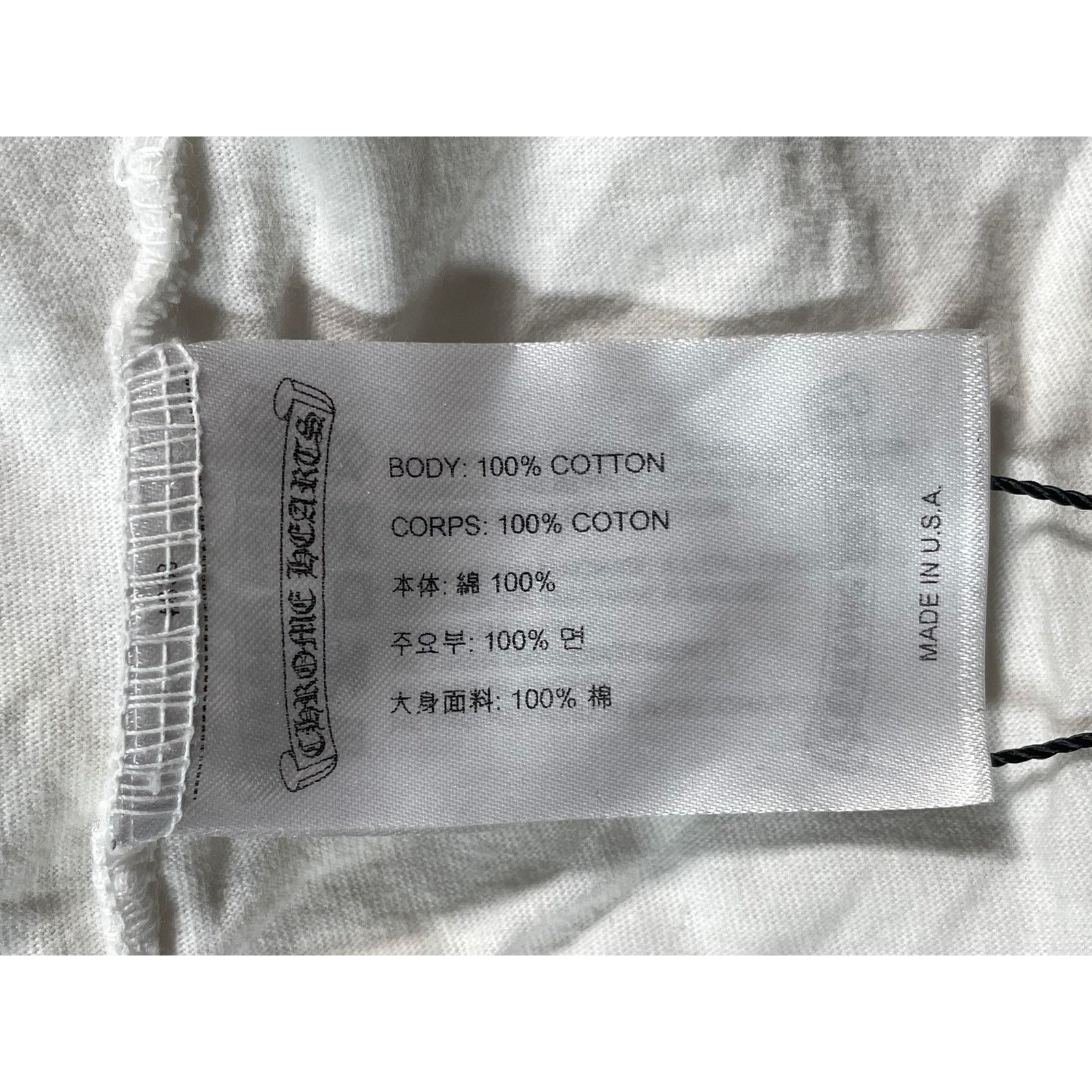 Chrome Hearts Chrome Hearts Neck Logo White Tee Size US M / EU 48-50 / 2 - 6 Thumbnail