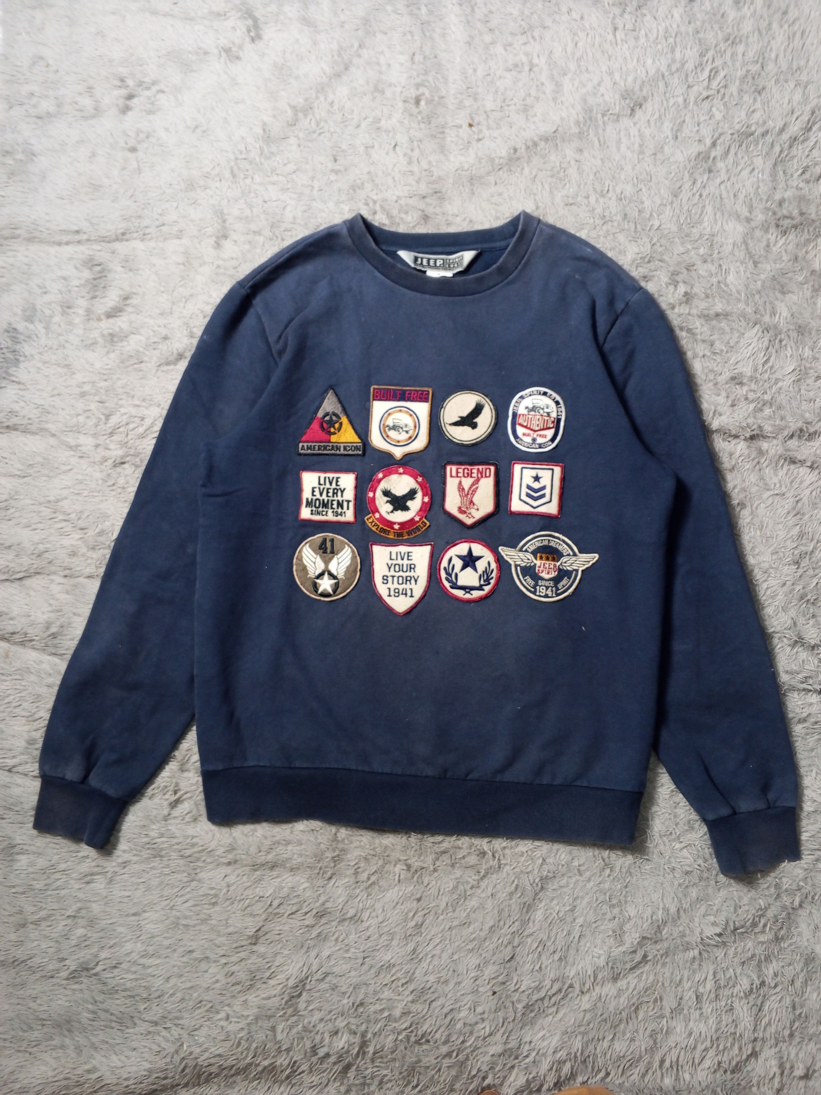 Jeep American Vintage Legacy Jeep Spirit Spell Out Sweatshirts Size US M / EU 48-50 / 2 - 1 Thumbnail