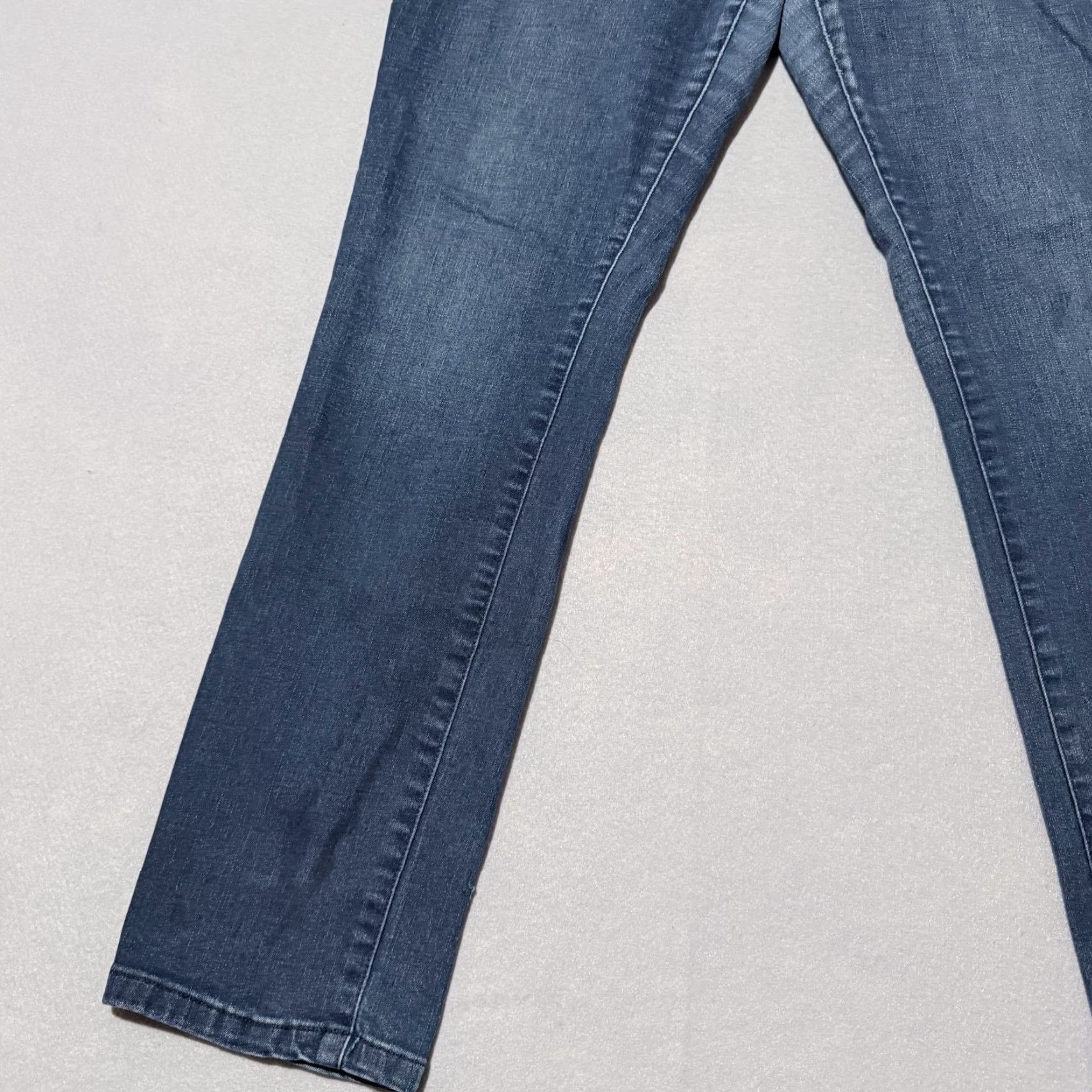 Jones New York Jones New York Stretch Denim Jeans Women Blue Dark-Wash Zip-Fly Straight-Leg 12 Size 34" / US 12 / IT 48 - 3 Thumbnail