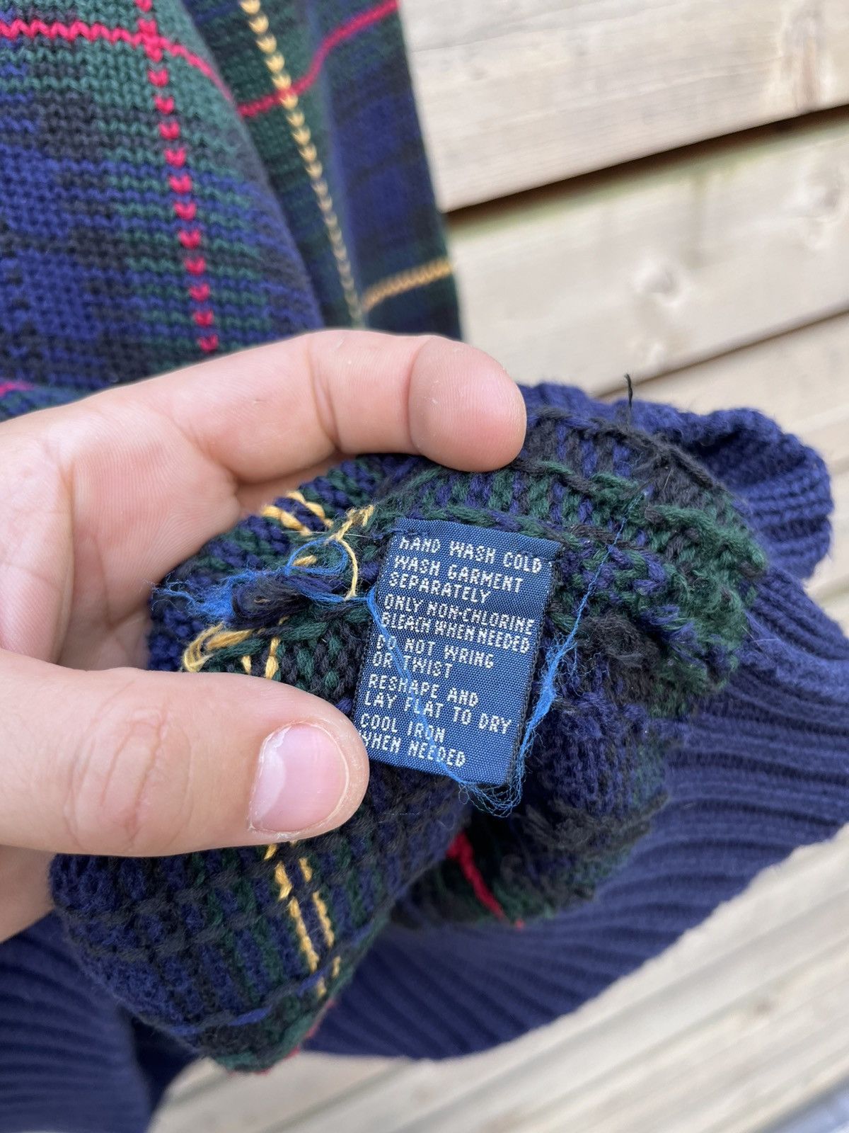 Polo Ralph Lauren Polo by Ralph Lauren Tartan Knit Sweater Size US XL / EU 56 / 4 - 5 Thumbnail