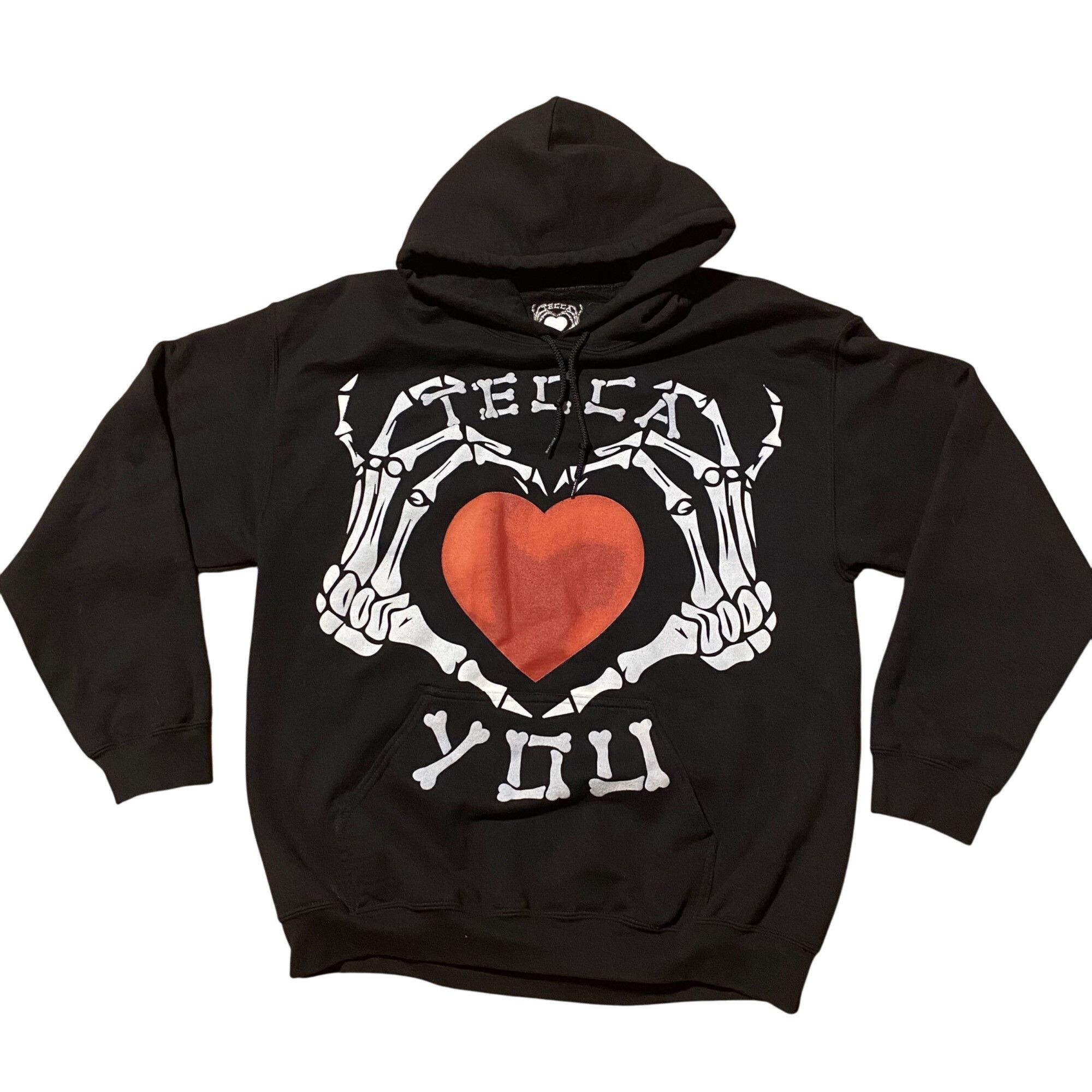 Other Tecca Tour Hoodie Black Skeleton Hands Heart Design Cotton/P Size US L / EU 52-54 / 3 - 1 Thumbnail
