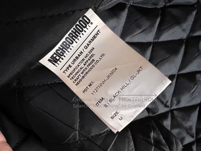 Neighborhood Neighborhood Classic black sheepskin leather jacket, size Size US M / EU 48-50 / 2 - 7 Thumbnail