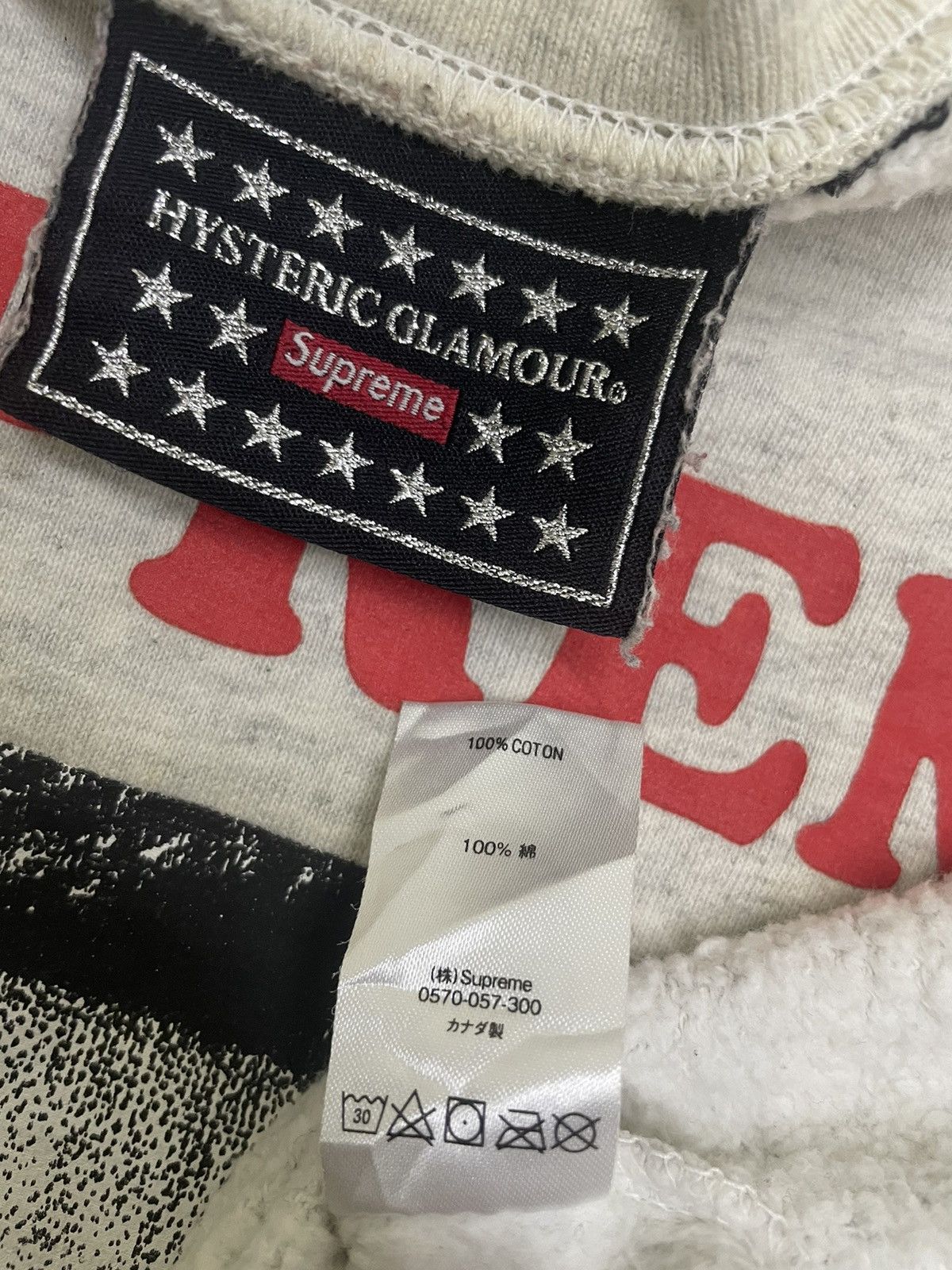 Hysteric Glamour × Supreme Supreme Hysteric Glamour Sweatshirt Tee Size US S / EU 44-46 / 1 - 7 Thumbnail