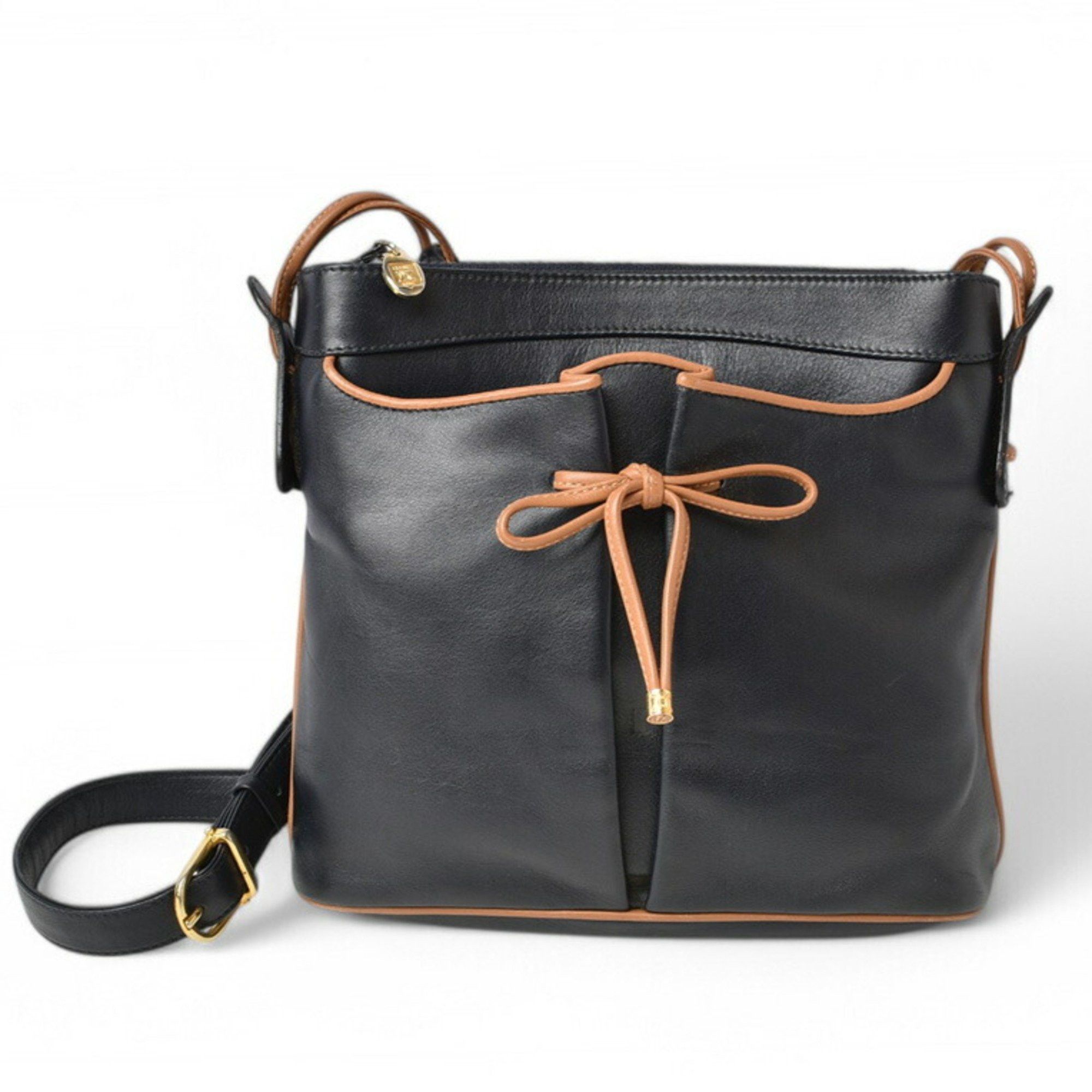 Celine CELINE ALL SOFT Shoulder Bag Dark Navy Size ONE SIZE - 1 Thumbnail
