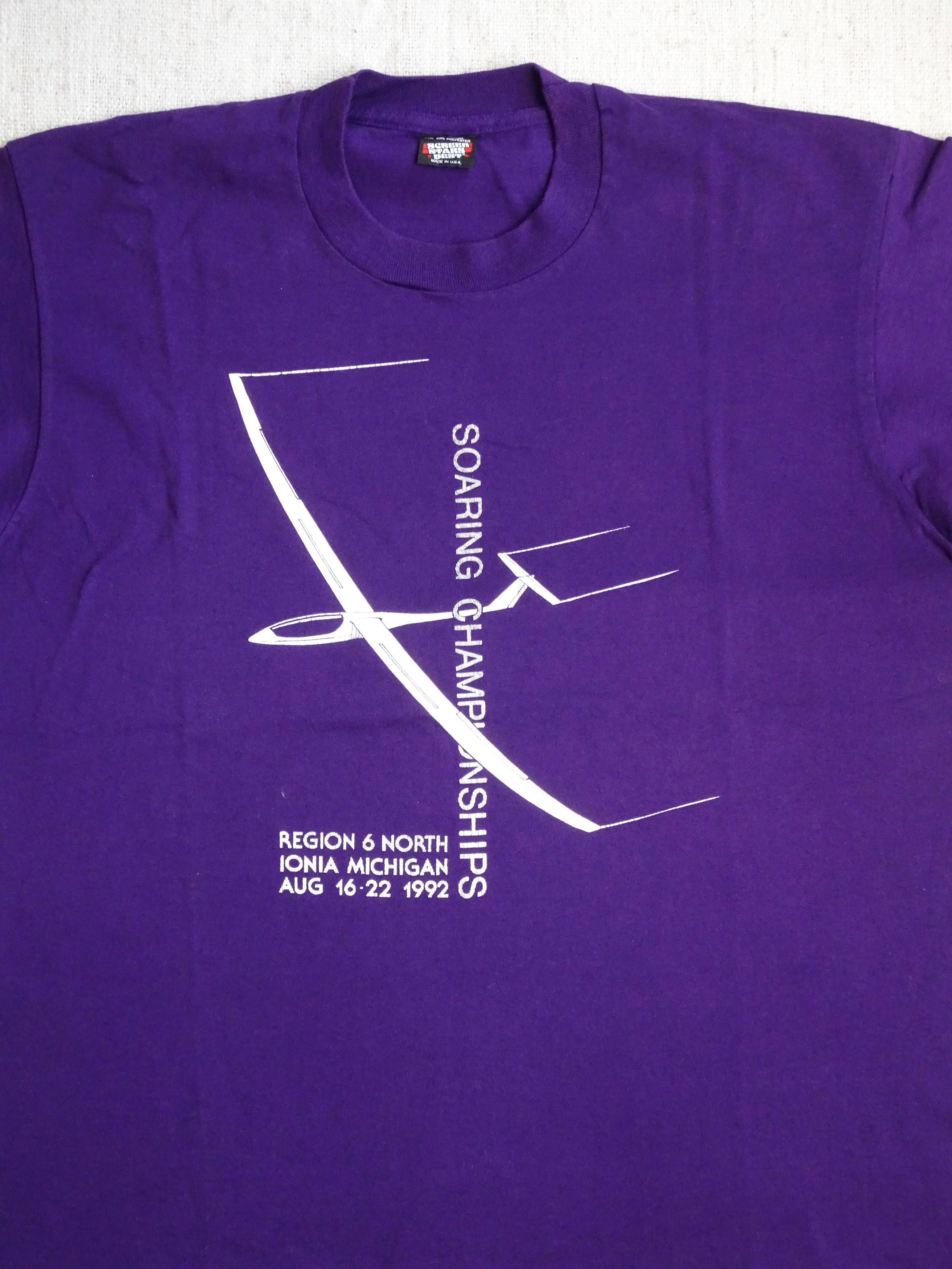 Vintage Vtg 90s Single Stitch 'Soaring Championships' Graphic Tee Size US XL / EU 56 / 4 - 2 Thumbnail