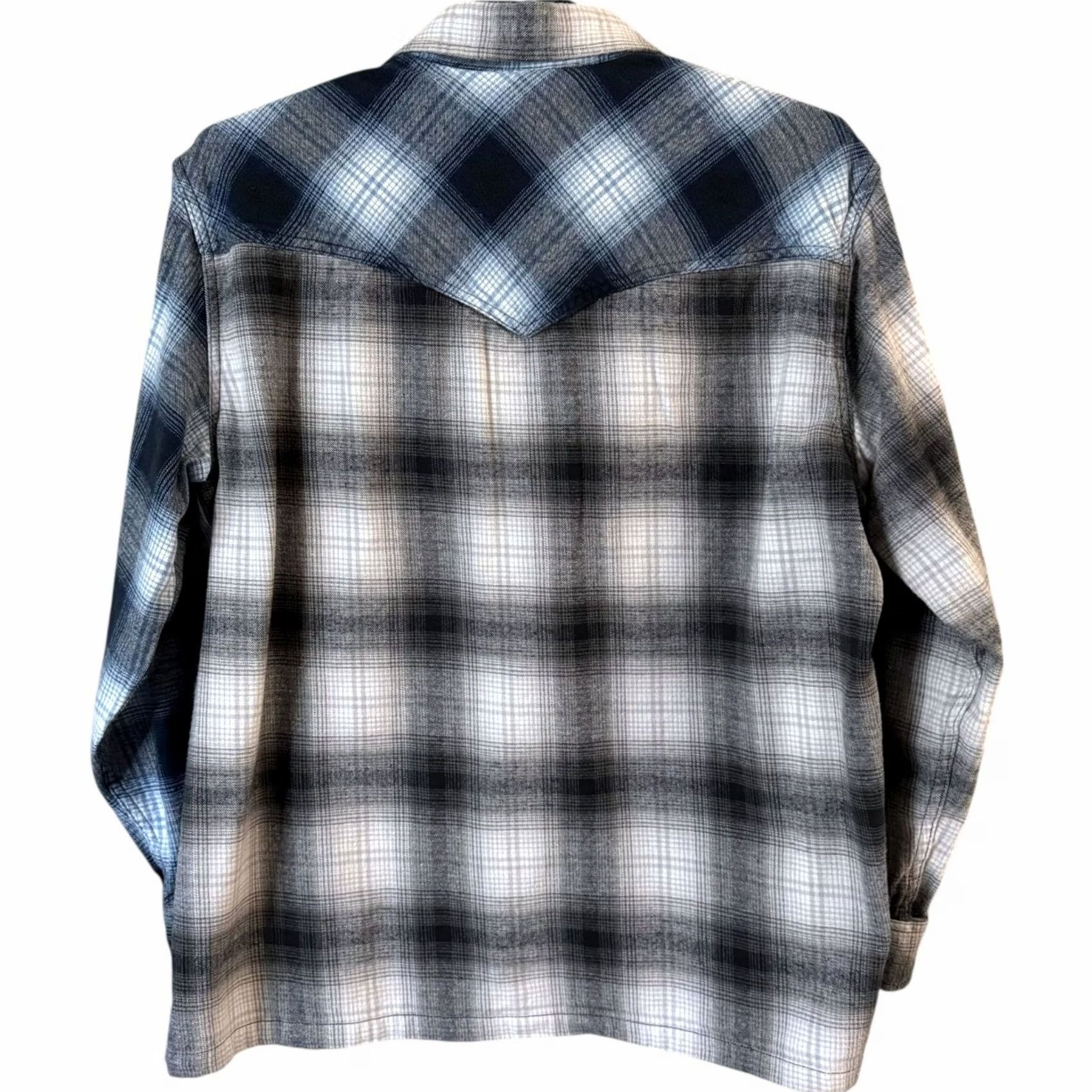 Levi's Levi's Plaid Button-Up L/S Flannel Shirt Multicolor Men's Large 100% Cotton Regular Navy/Blue City Classic Western Pockets Mens Size US L / EU 52-54 / 3 - 5 Thumbnail