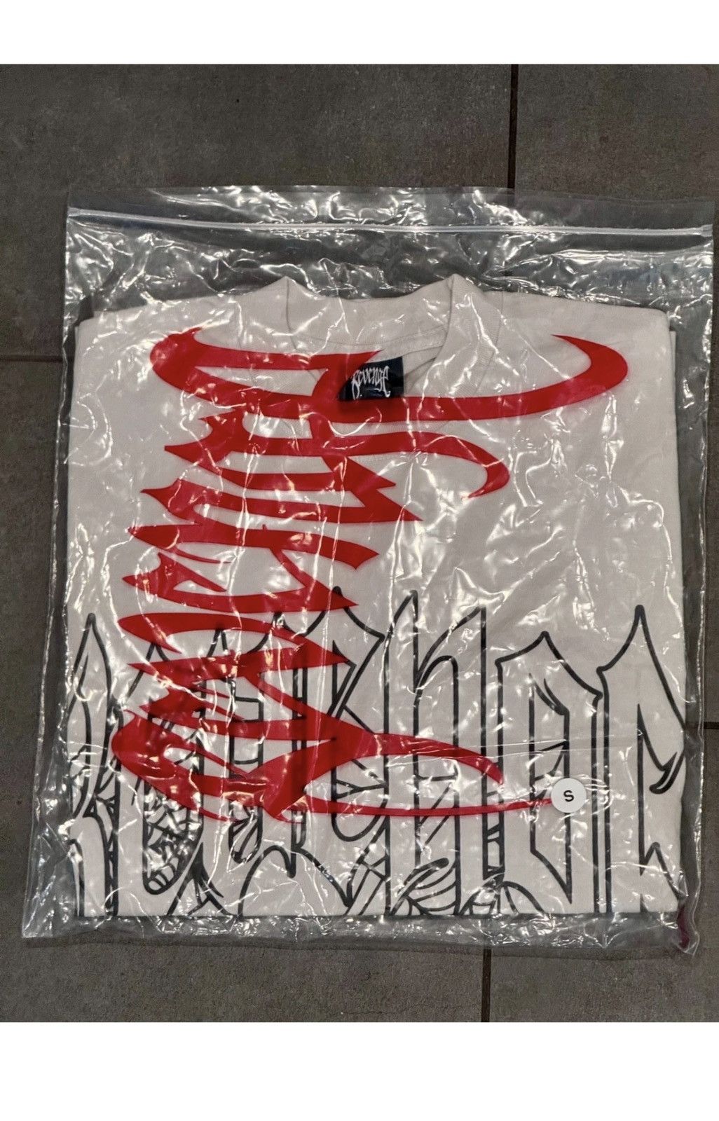Revenge Revenge x Anuel Web Cross Small Tee T-Shirt Cement RARE Size US S / EU 44-46 / 1 - 4 Thumbnail