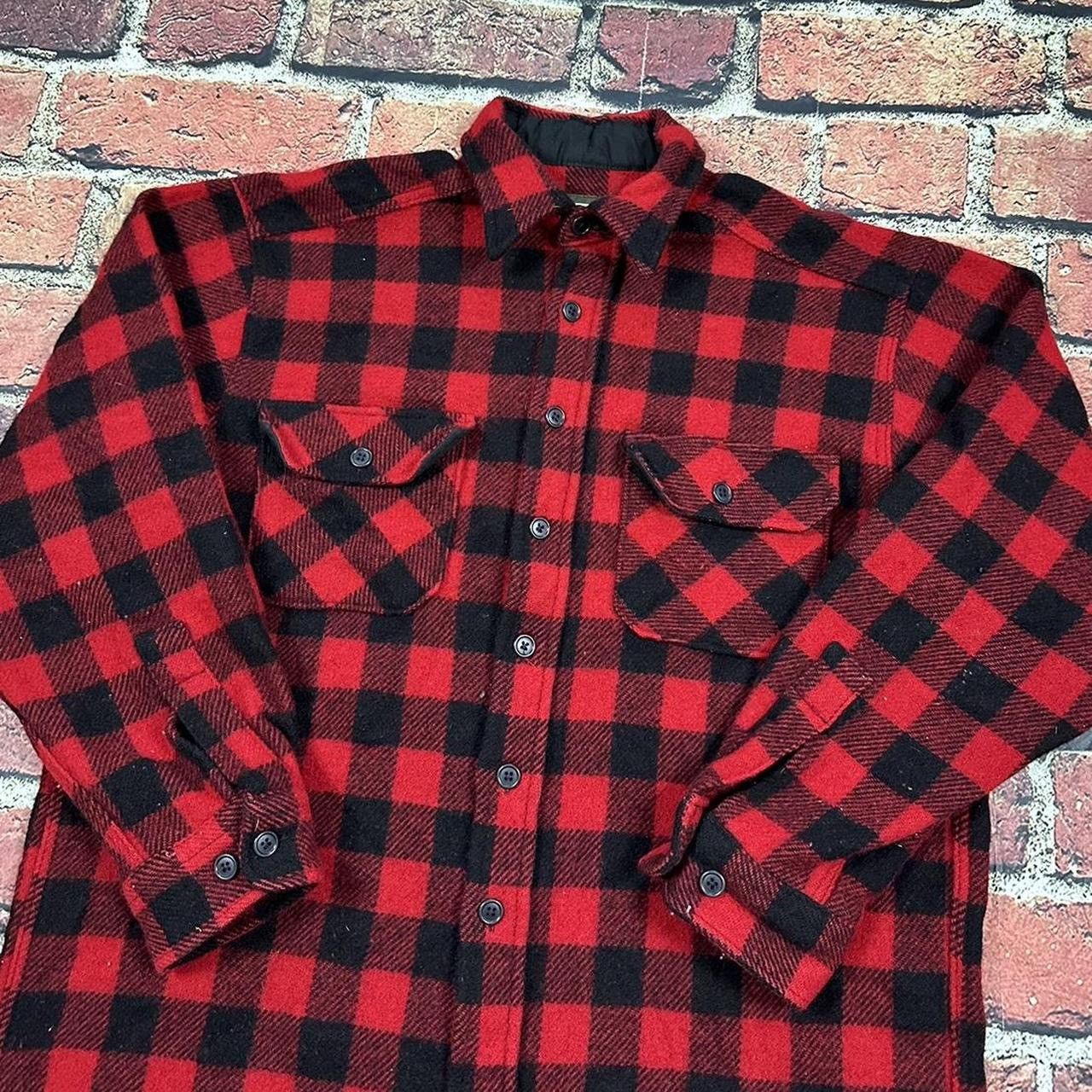SafTbak Vintage SAFTBAK Buffalo Plaid Shirt Jacket Wool Shacket Size US L / EU 52-54 / 3 - 6 Thumbnail