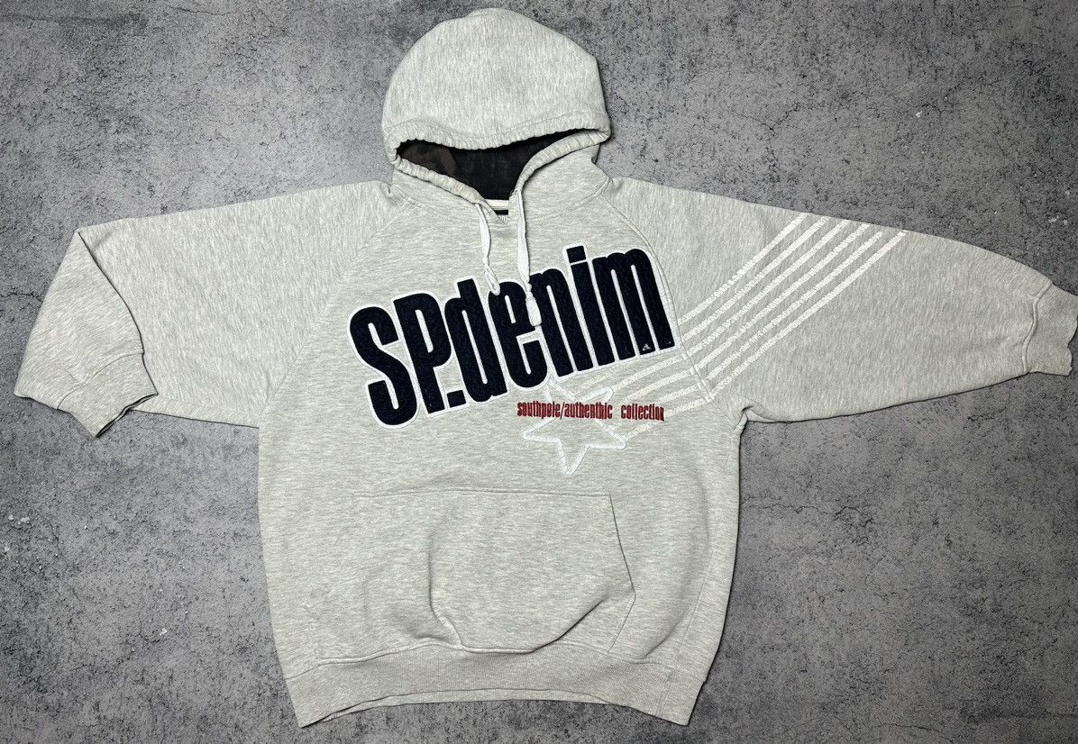 Southpole Vintage South Pole Denim Distressed Oversize Hoodie Size US M / EU 48-50 / 2 - 4 Thumbnail