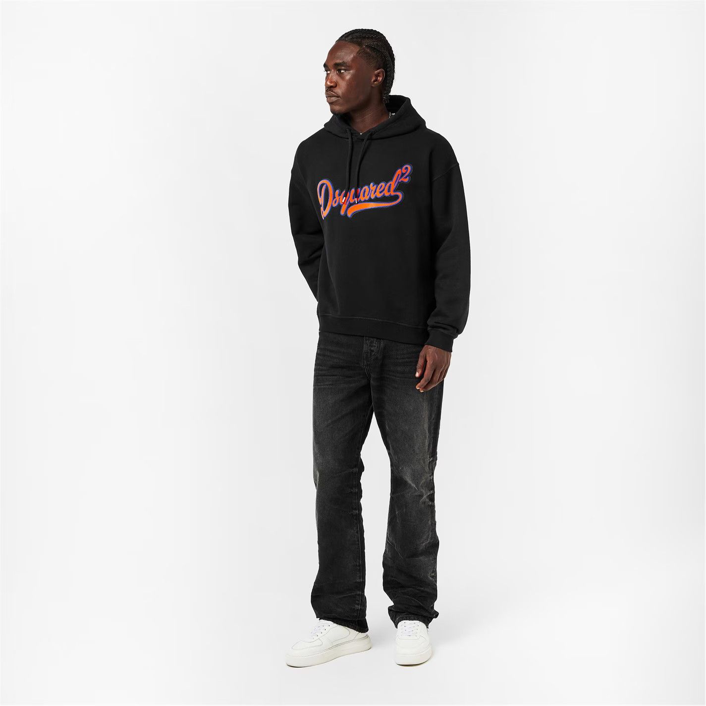 Dsquared2 o1g2r1mq0426 Script Pull Over Hoodie in Black Size US S / EU 44-46 / 1 - 6 Thumbnail