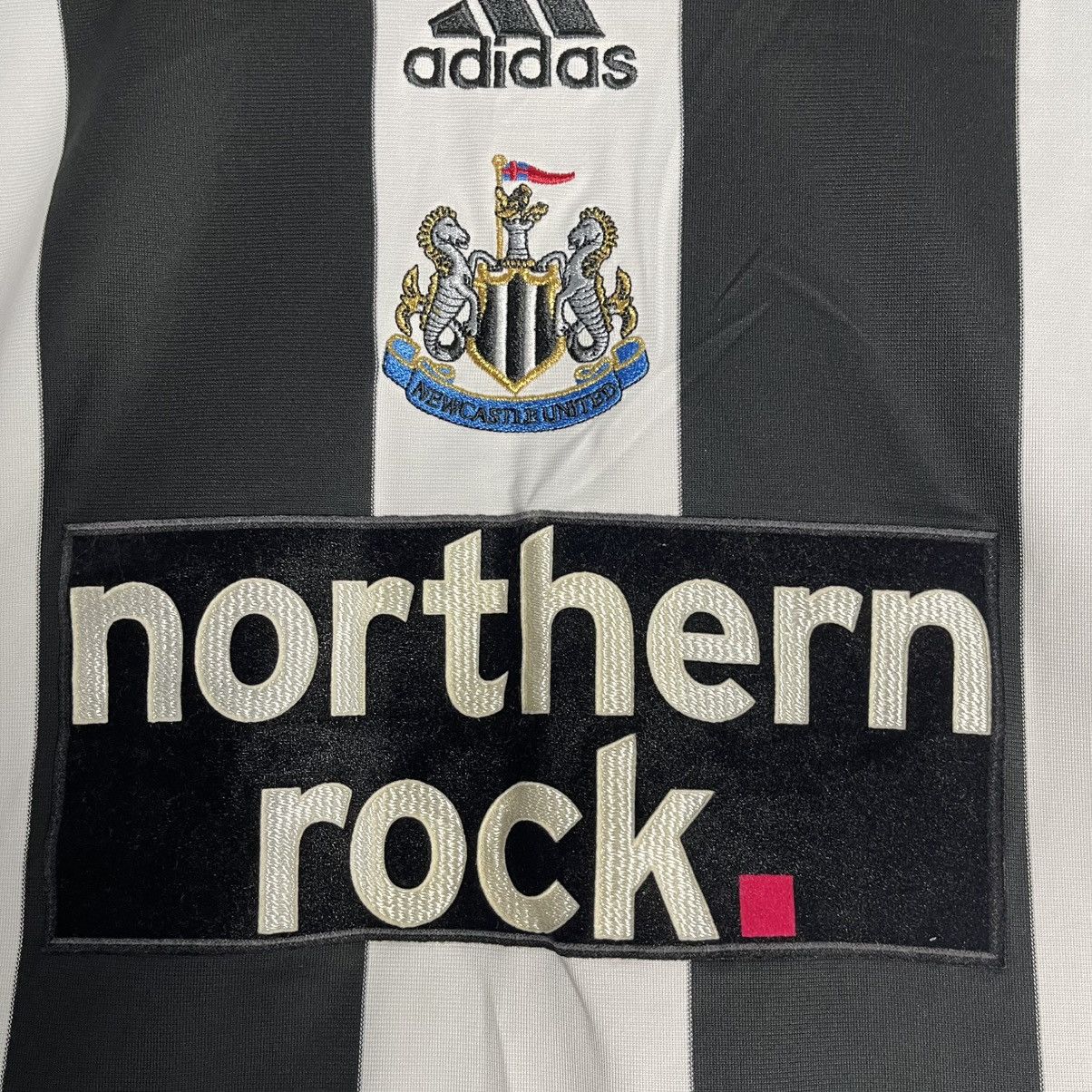 Adidas × Vintage Vintage Newcastle United Northern Rock 2007-2009 Home Jersey Size US XXL / EU 58 / 5 - 4 Thumbnail