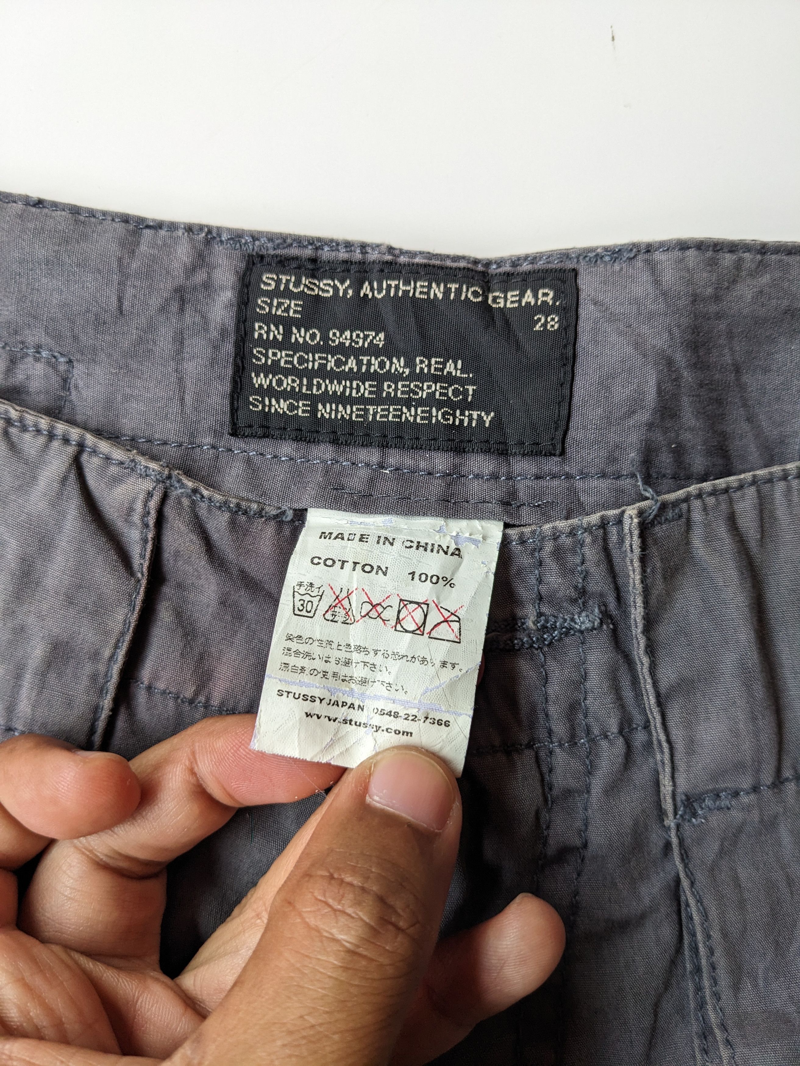 Stussy Vintage STUSSY tactical cargo sunfaded shortpant Size US 30 / EU 46 - 5 Thumbnail
