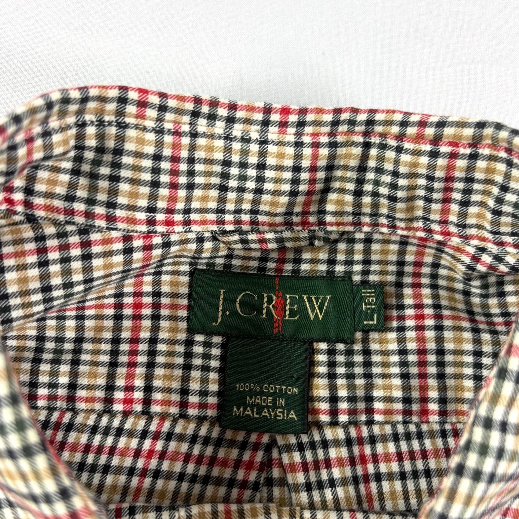 J.Crew VINTAGE J.CREW Oarsman Shirt Mens LT Large Tall Plaid Button Up Long Sleeve 90s Mens Size US L / EU 52-54 / 3 - 4 Thumbnail