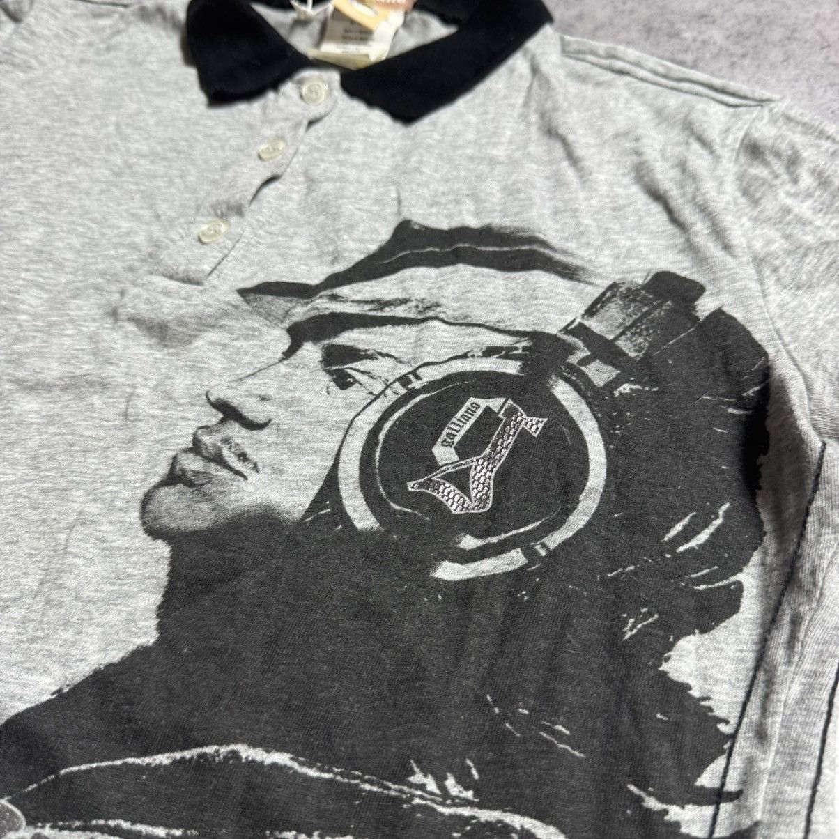 John Galliano NEW Galliano Rare Polo T-Shirt Size S / US 4 / IT 40 - 4 Thumbnail