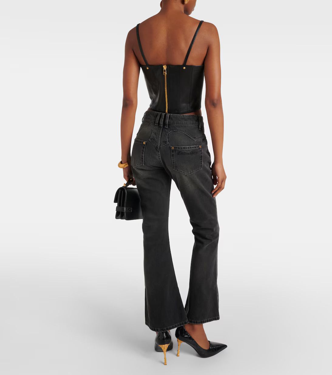 Balmain o1y0625 Denim Pant in Black Size 28" / US 6 / IT 42 - 6 Thumbnail