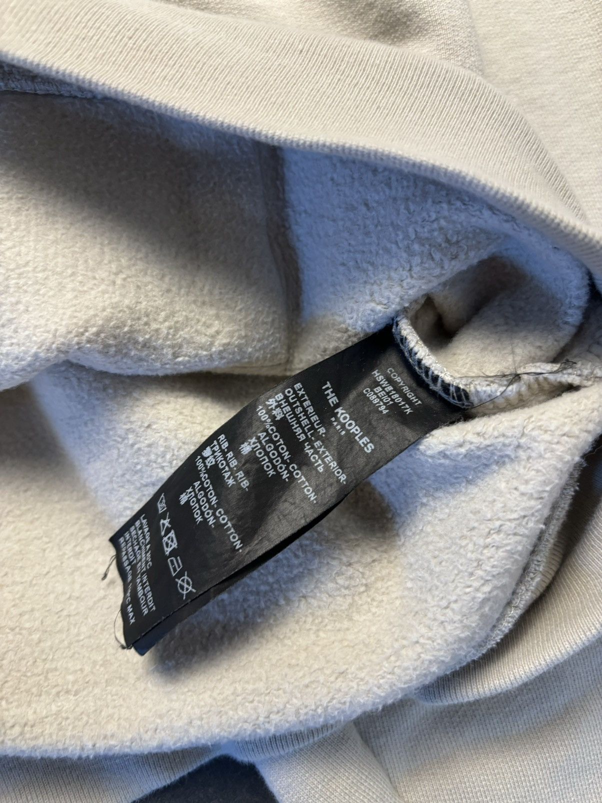 The Kooples The Kooples Patched Beige Hoodie Size US L / EU 52-54 / 3 - 5 Thumbnail